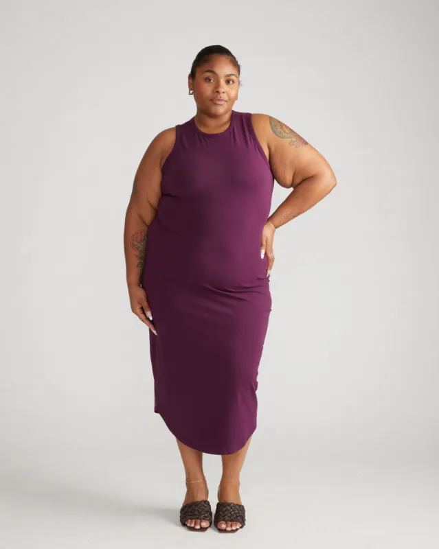 Cai High Neck Tank Dress - Deep Pansy sold by Universal Standard