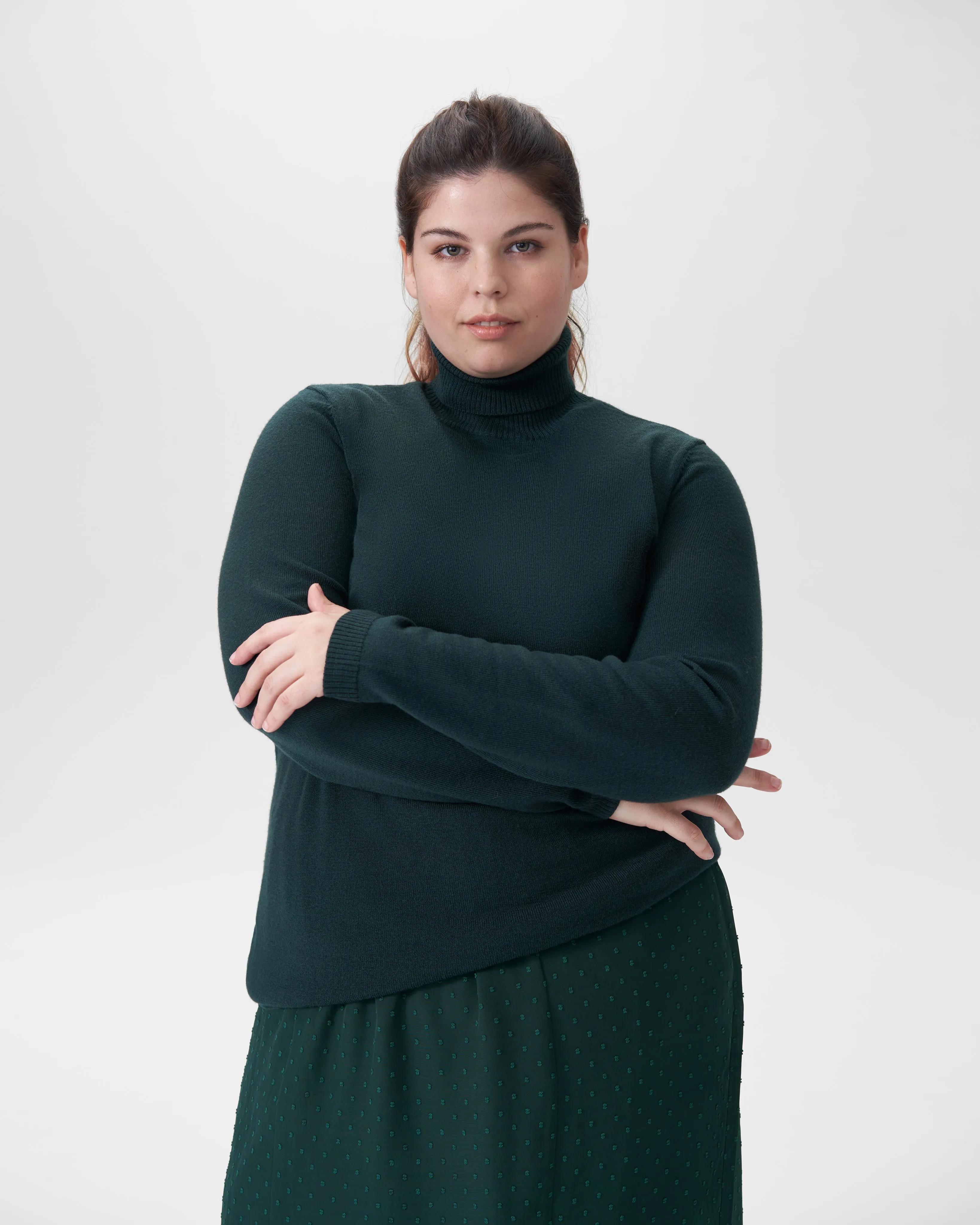 Blair Swiss Dot Chiffon Skirt - Forest Green sold by Universal Standard product image thumbnail 5