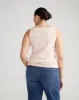 Roitfeld Ribbed Tank - Sunset Microstripe sold by Universal Standard
