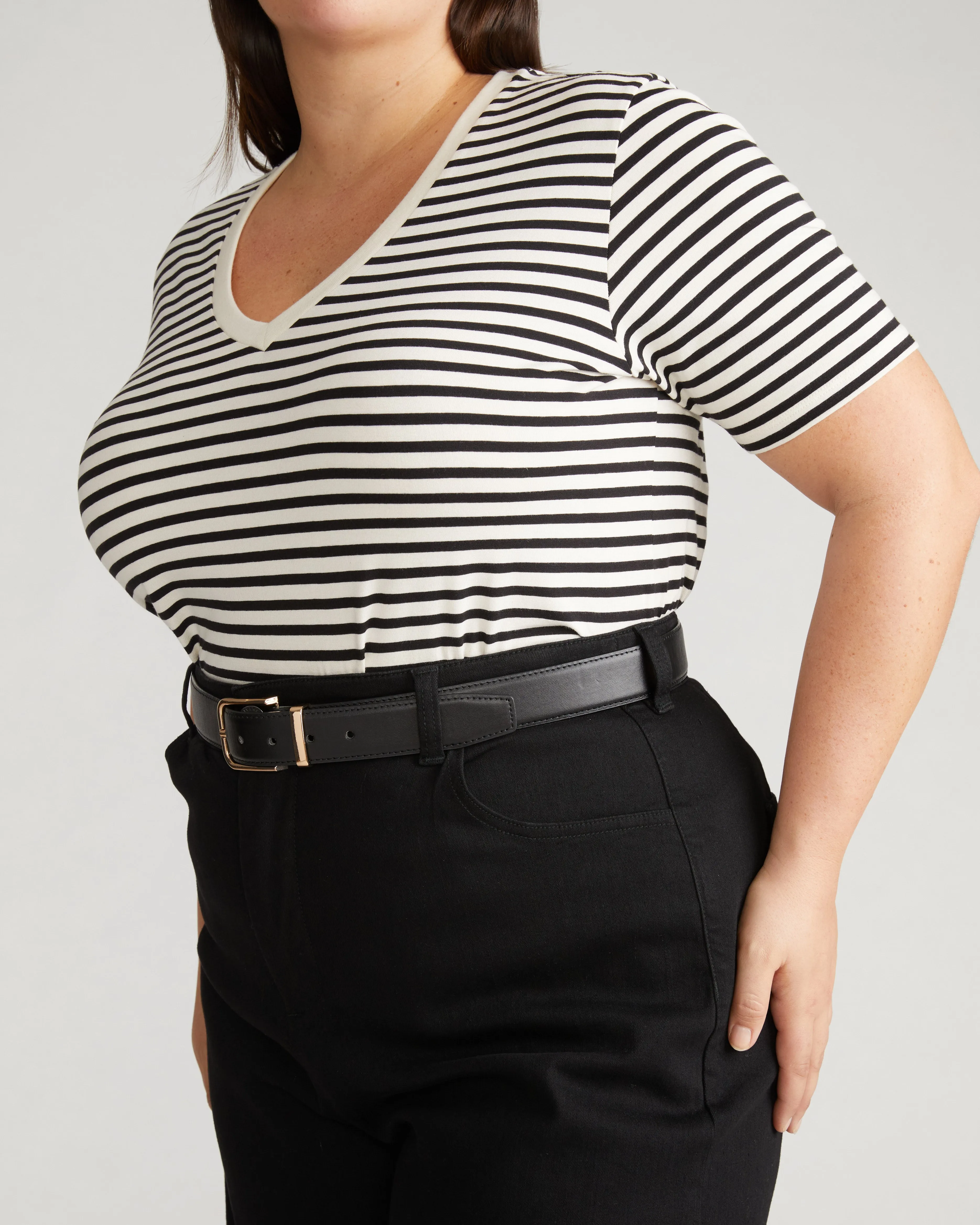 V Rex - Ecru/Black Stripe sold by Universal Standard product image thumbnail 3