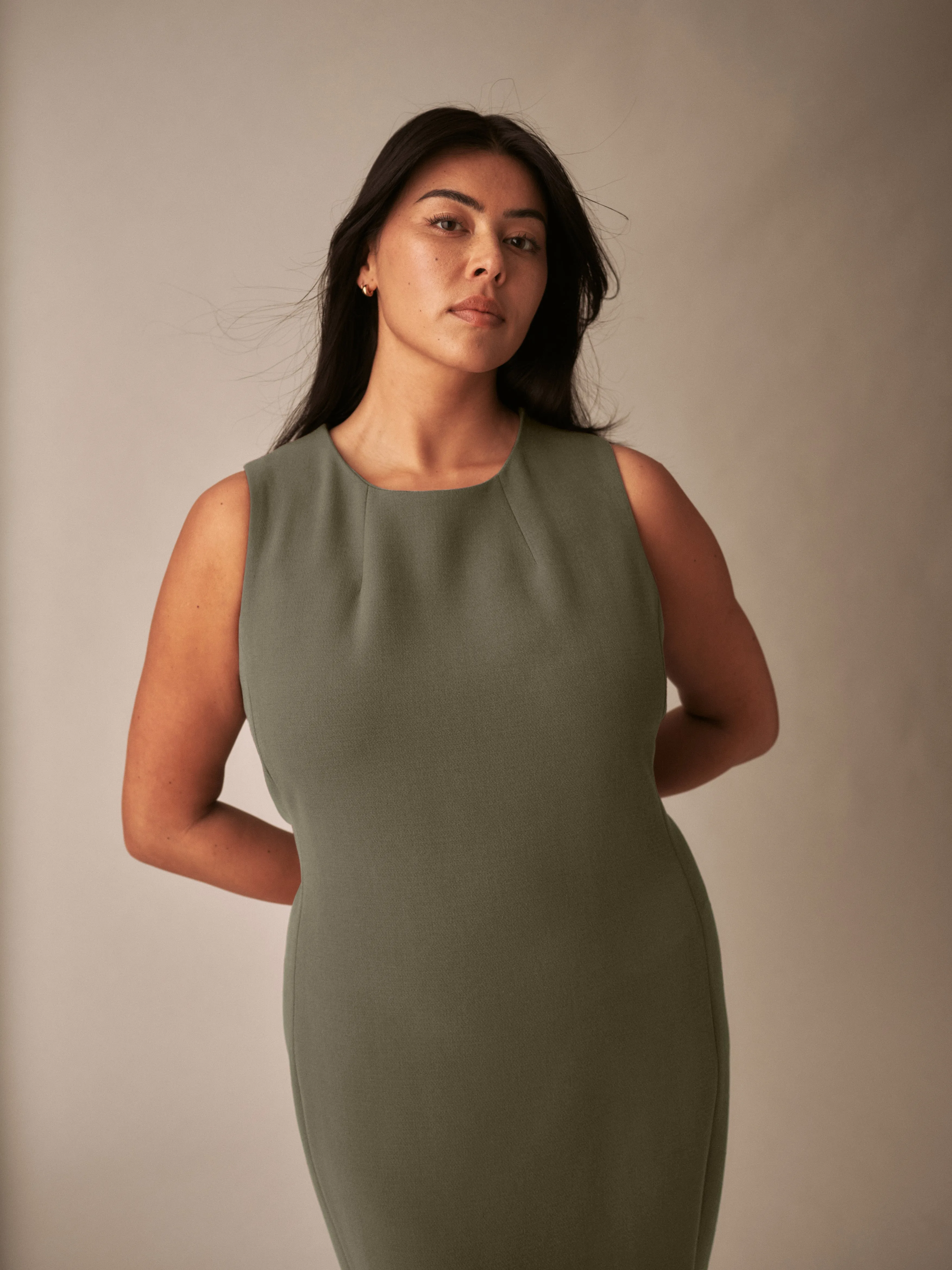 Henning x US Carlisle Crepe Dress - Nori sold by Universal Standard product image thumbnail 2