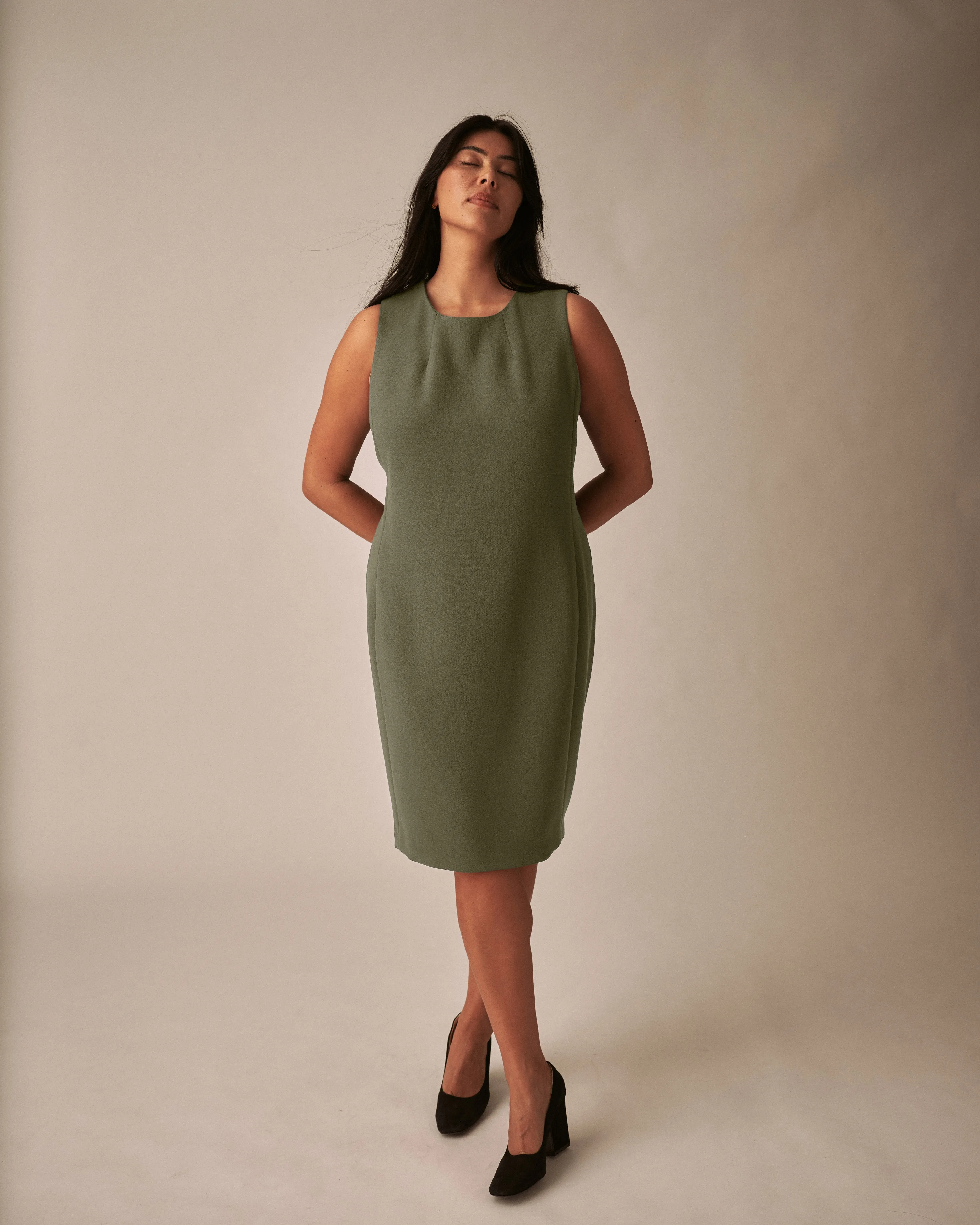 Henning x US Carlisle Crepe Dress - Nori sold by Universal Standard product image thumbnail 4
