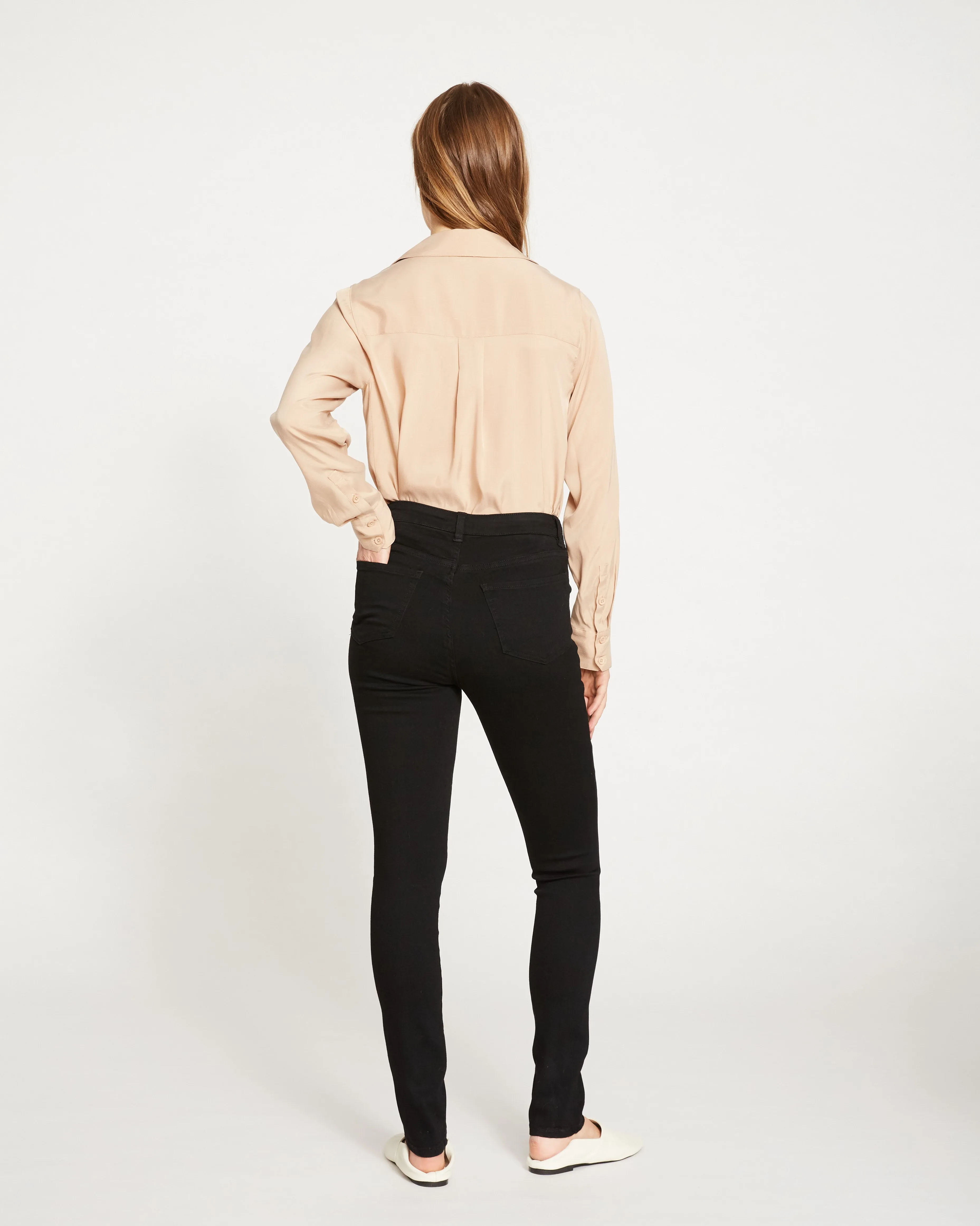 Seine Mid Rise Skinny Jeans 32 Inch - Black sold by Universal Standard product image thumbnail 5