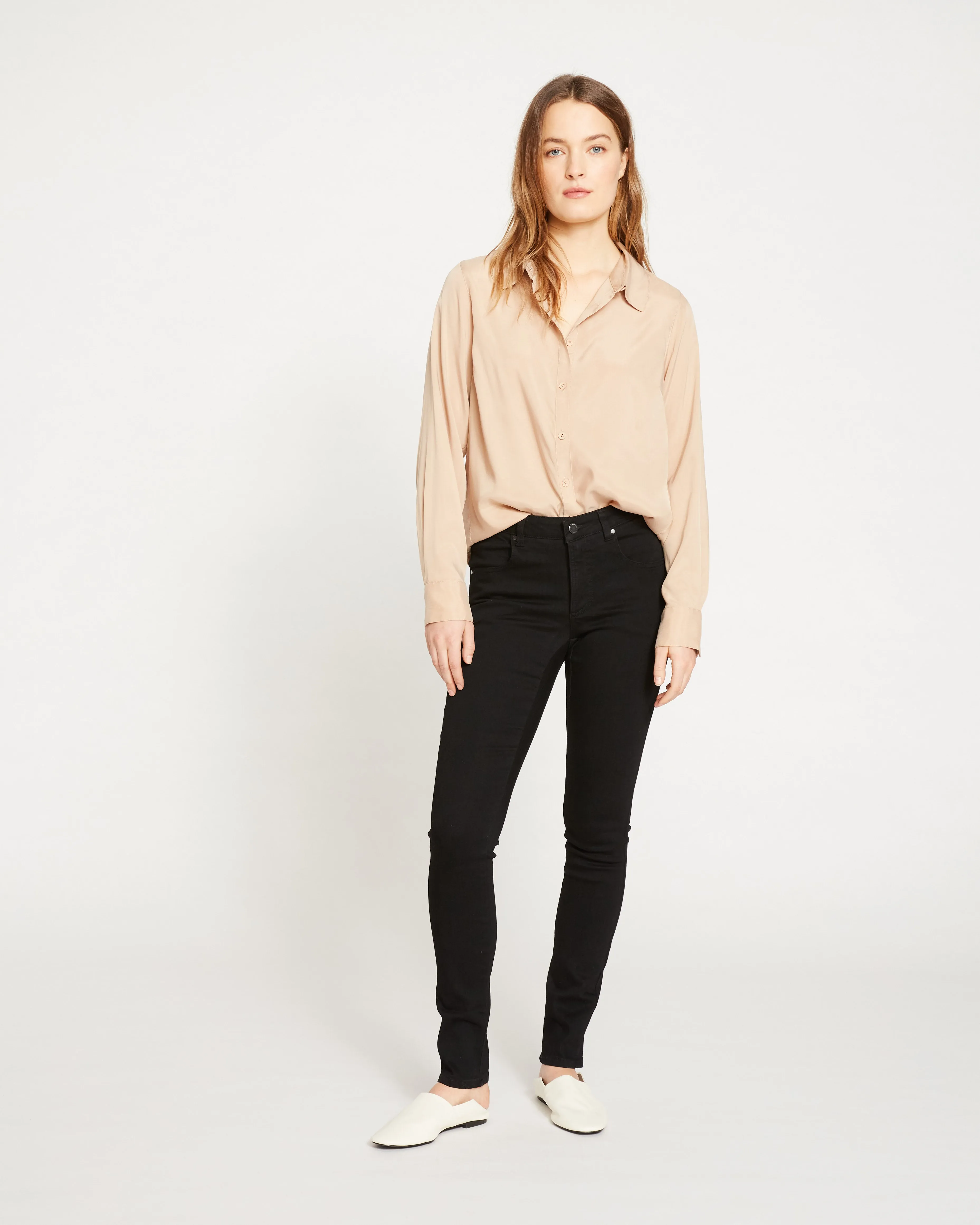 Seine Mid Rise Skinny Jeans 32 Inch - Black sold by Universal Standard product image thumbnail 2