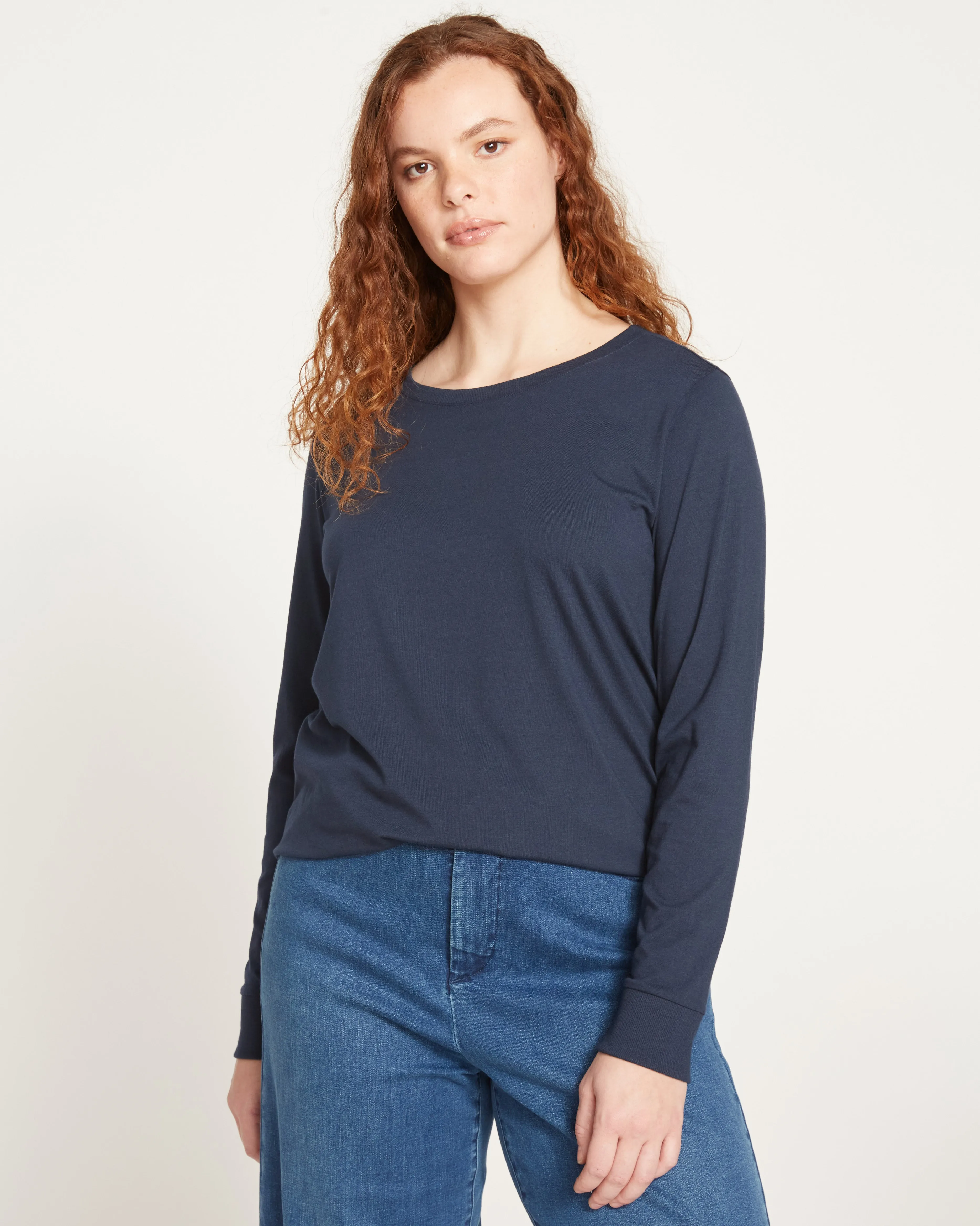 Long Sleeve Tee Rex - Navy sold by Universal Standard product image thumbnail 3