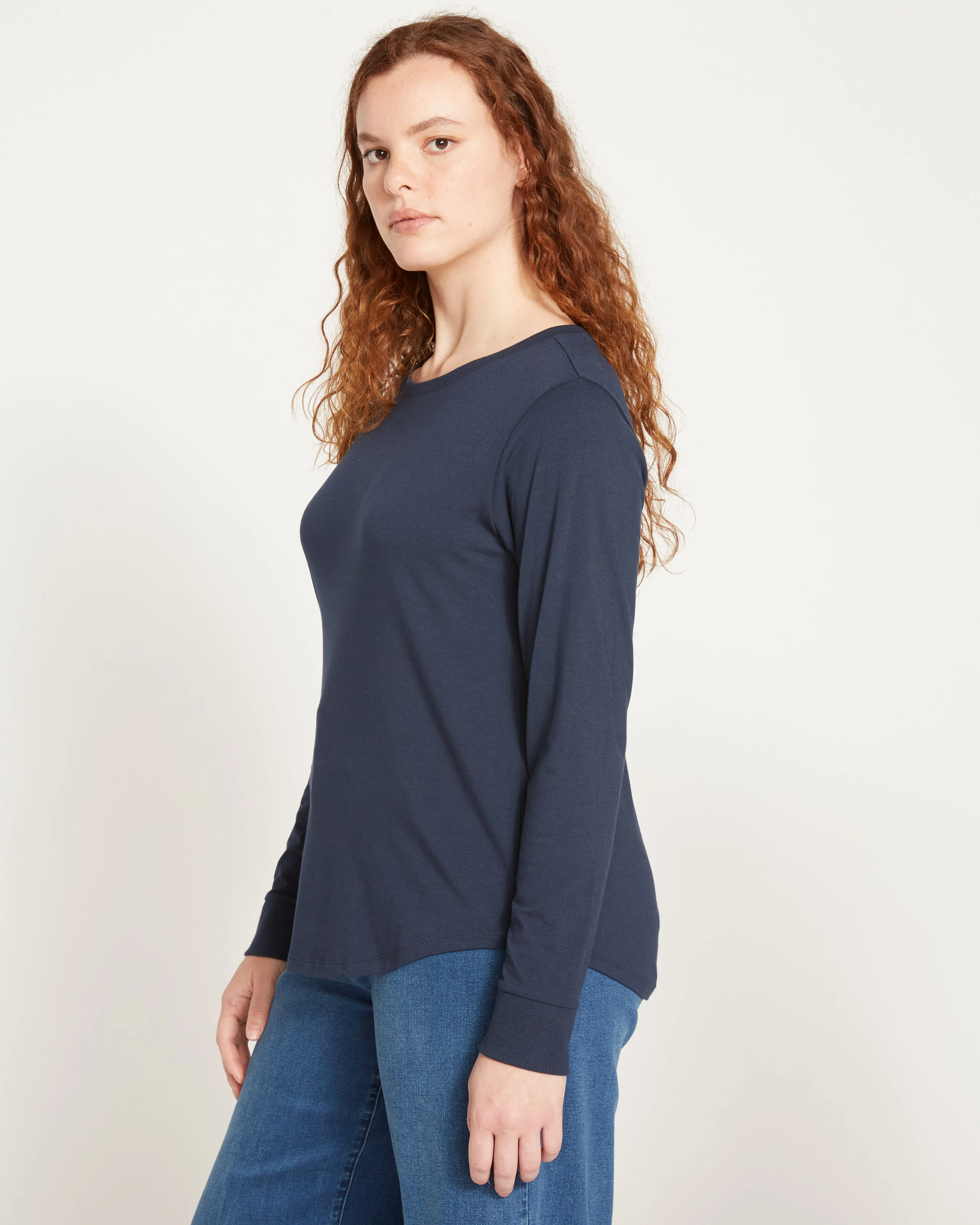 Long Sleeve Tee Rex - Navy sold by Universal Standard product image thumbnail 4
