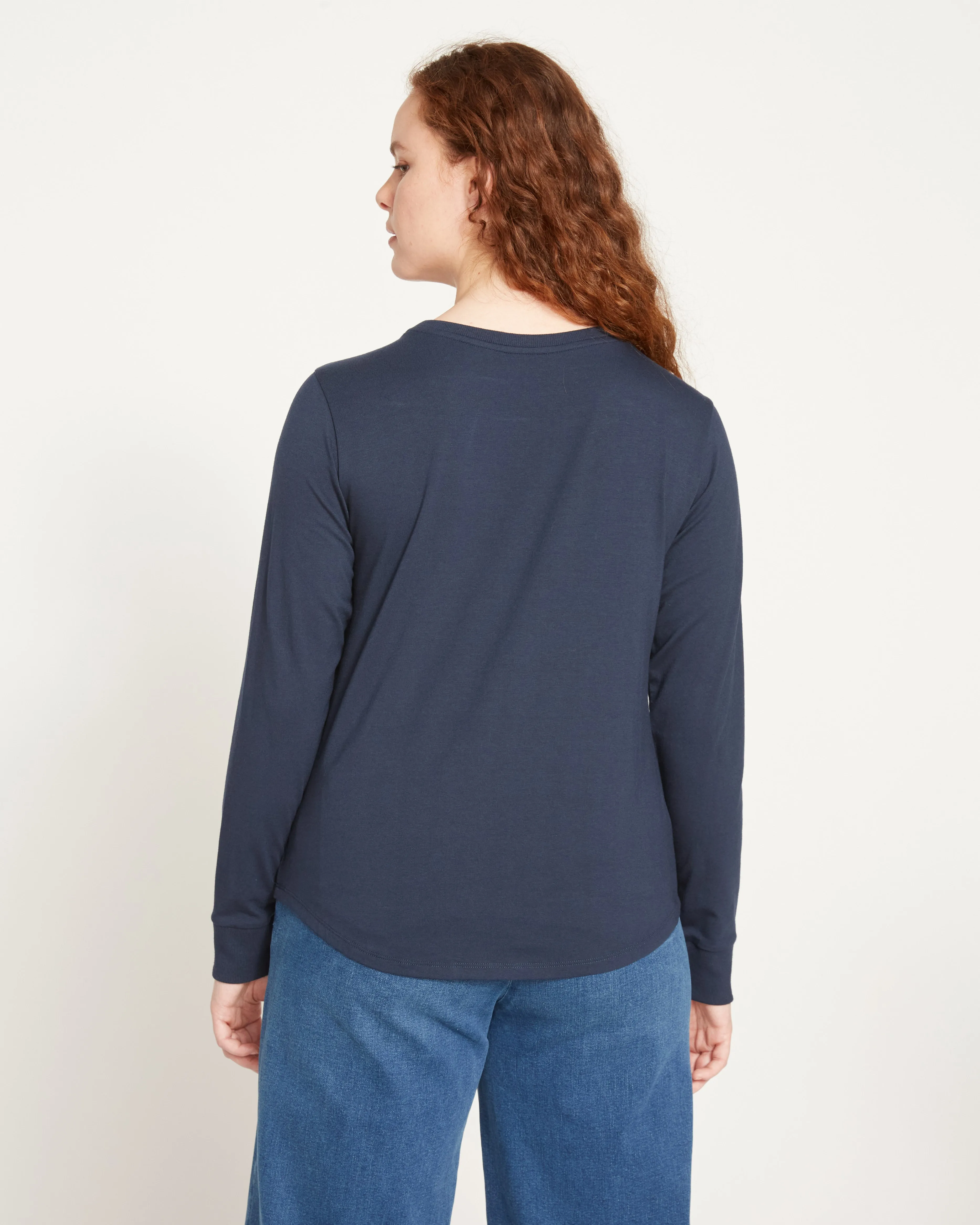 Long Sleeve Tee Rex - Navy sold by Universal Standard product image thumbnail 5