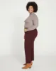 Karlee Stretch Cotton Twill Cargo Pants - Black Cherry sold by Universal Standard