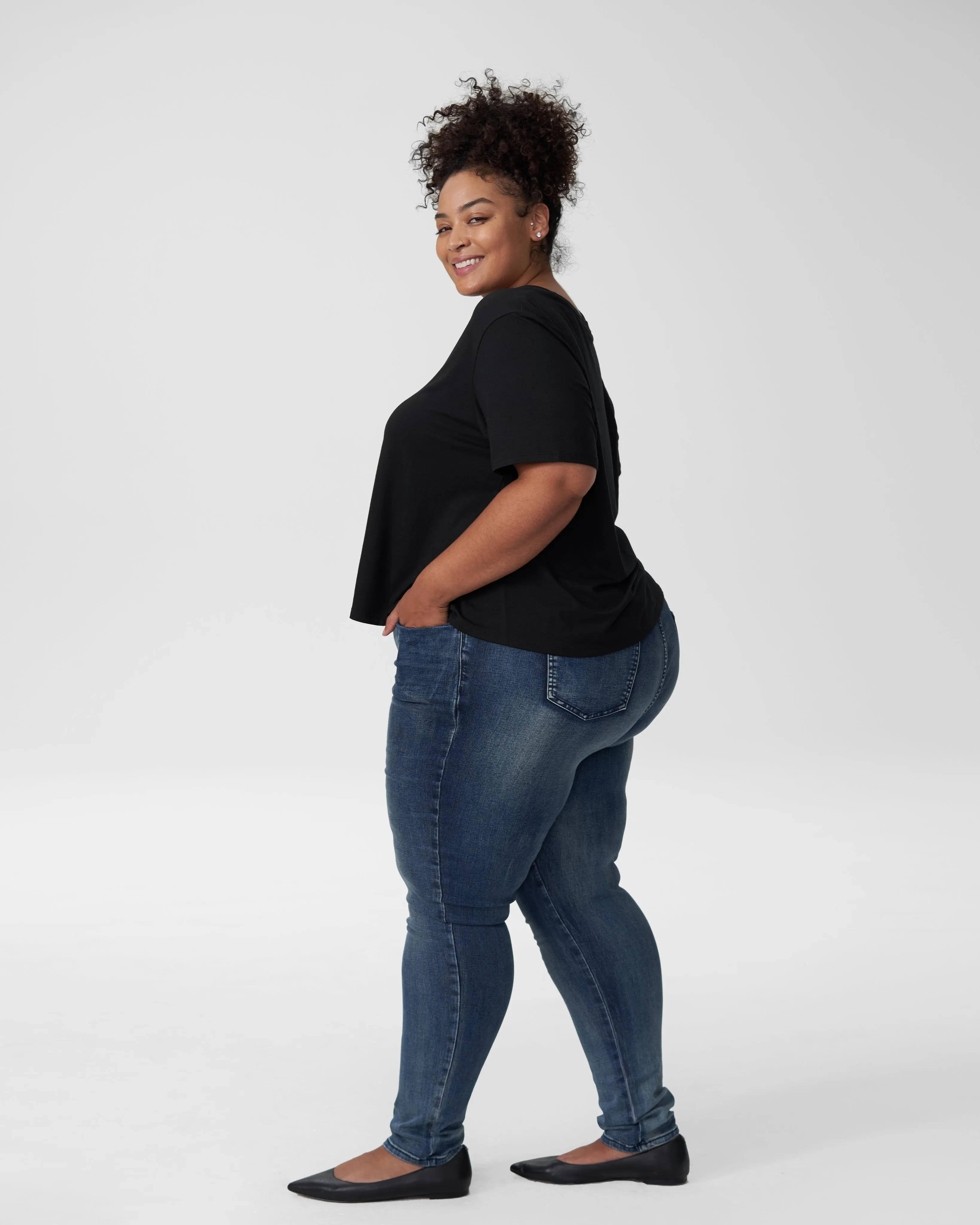 Jase Easy Tee - Black sold by Universal Standard product image thumbnail 4