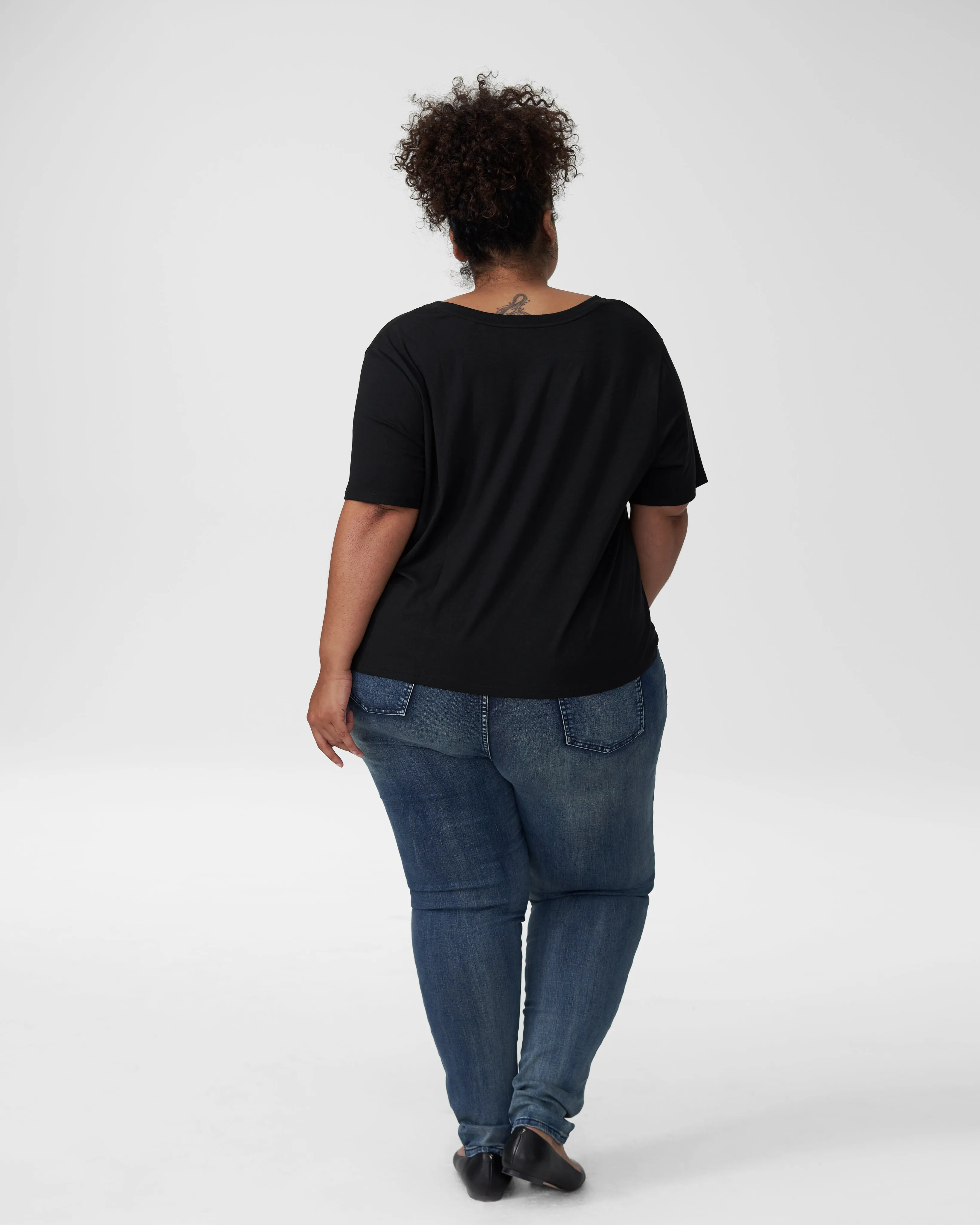 Jase Easy Tee - Black sold by Universal Standard product image thumbnail 3