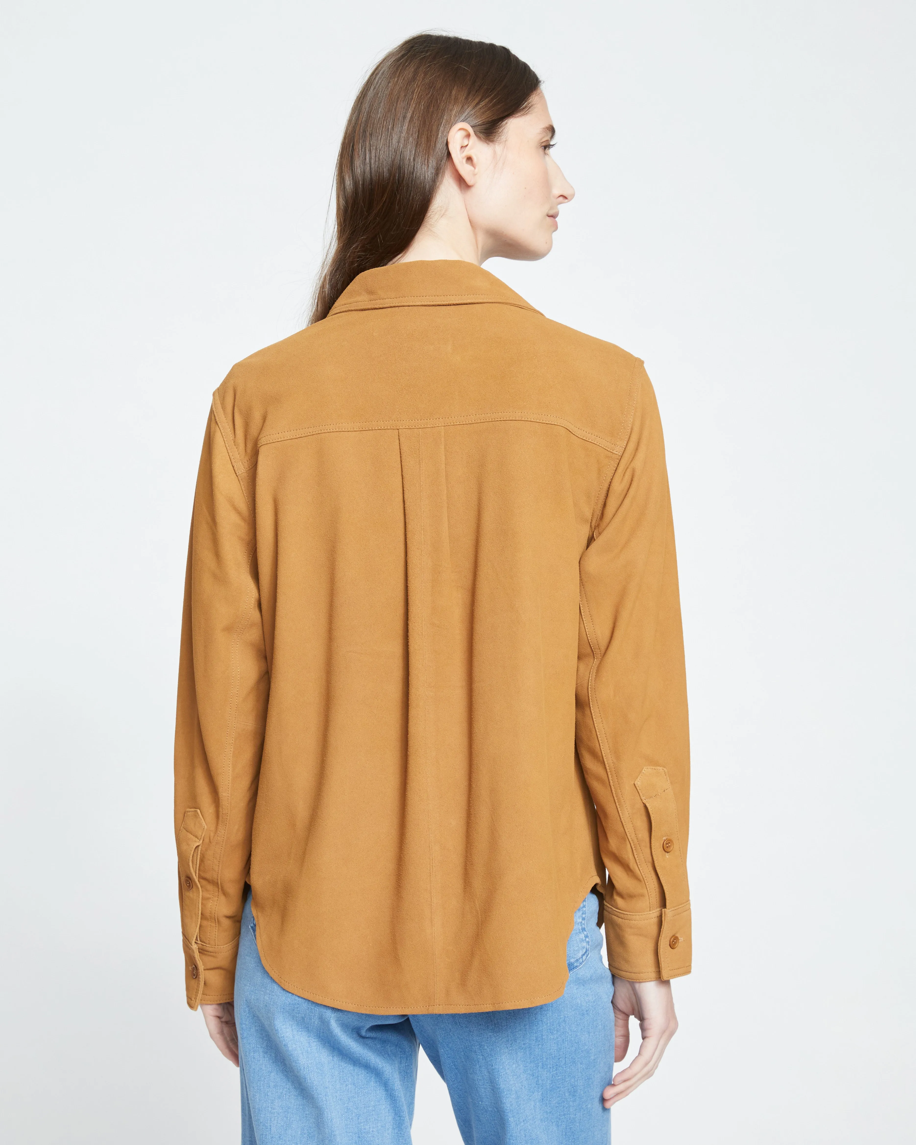Suede Greenwich Jacket - Burnt Ochre sold by Universal Standard product image thumbnail 4