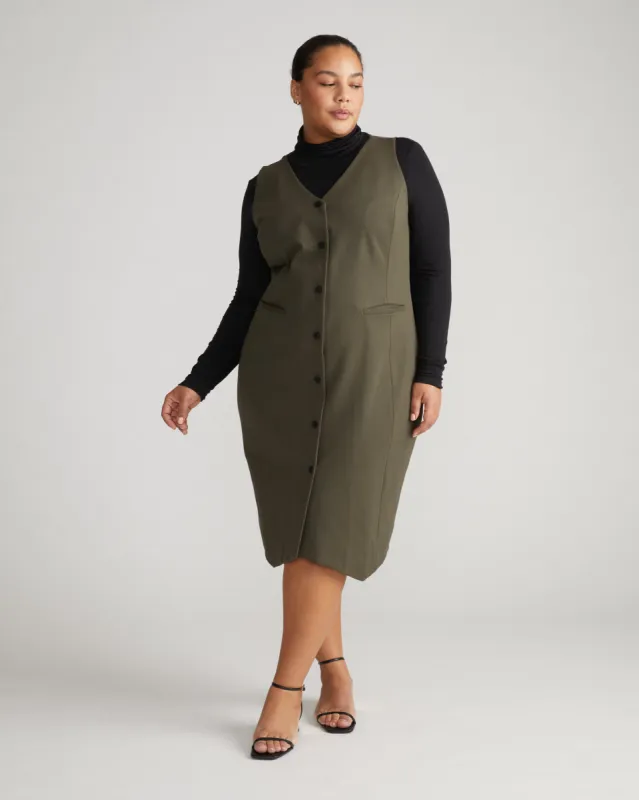 Prestige Ponte Gallery Dress - Nori sold by Universal Standard