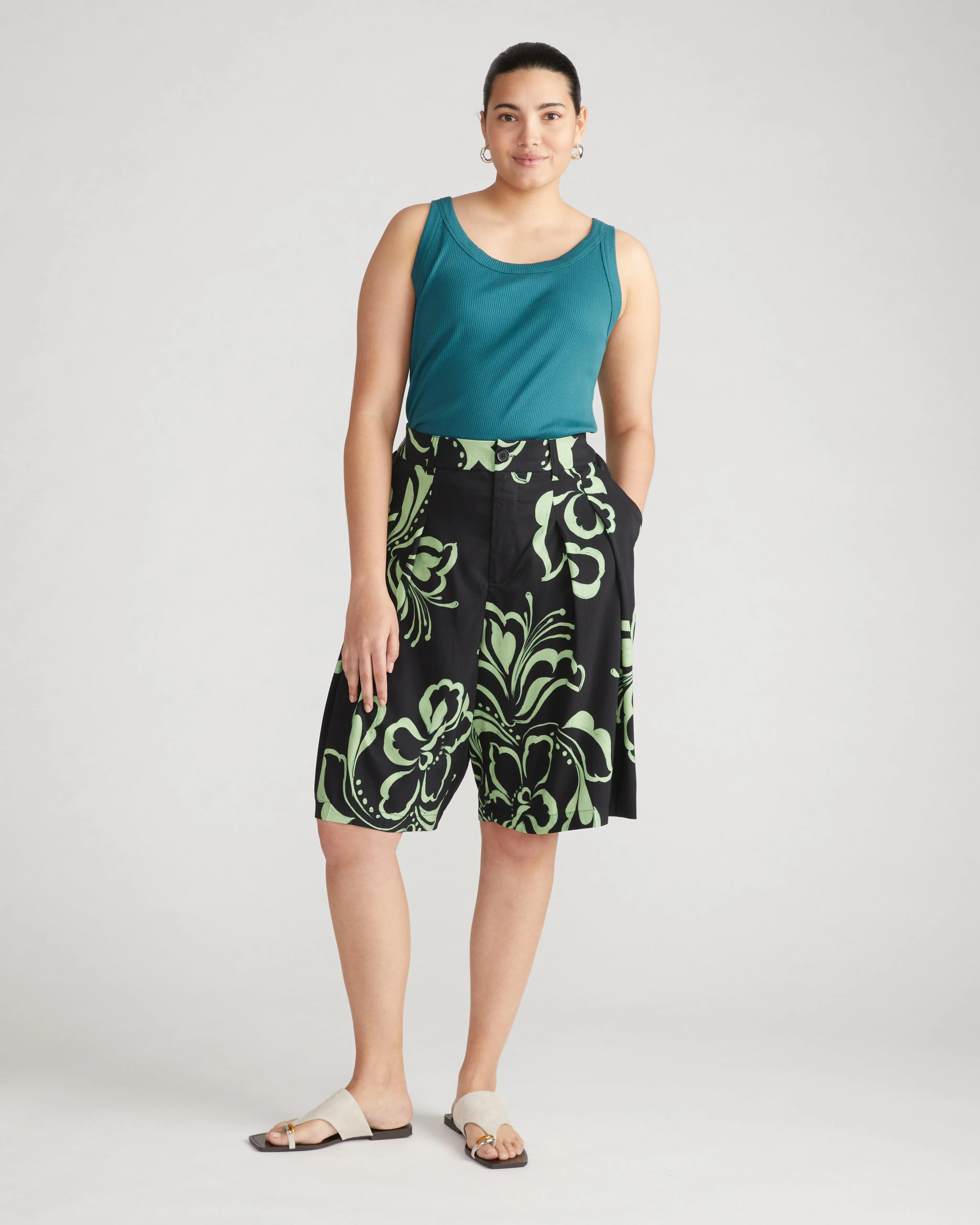 Roitfeld Ribbed Tank - Ocean Floor sold by Universal Standard product image thumbnail 2