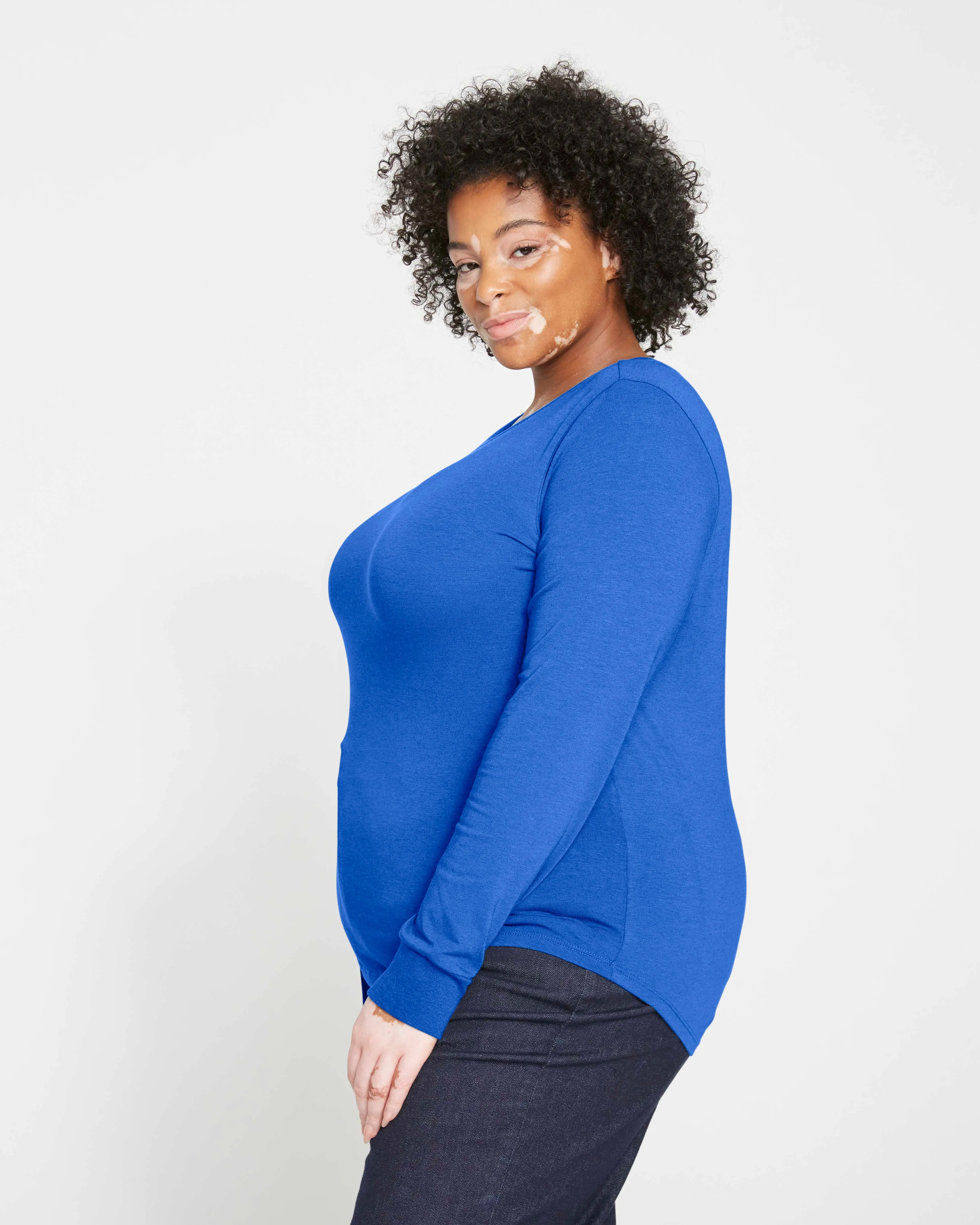 Long Sleeve Tee Rex - Lapis sold by Universal Standard product image thumbnail 3