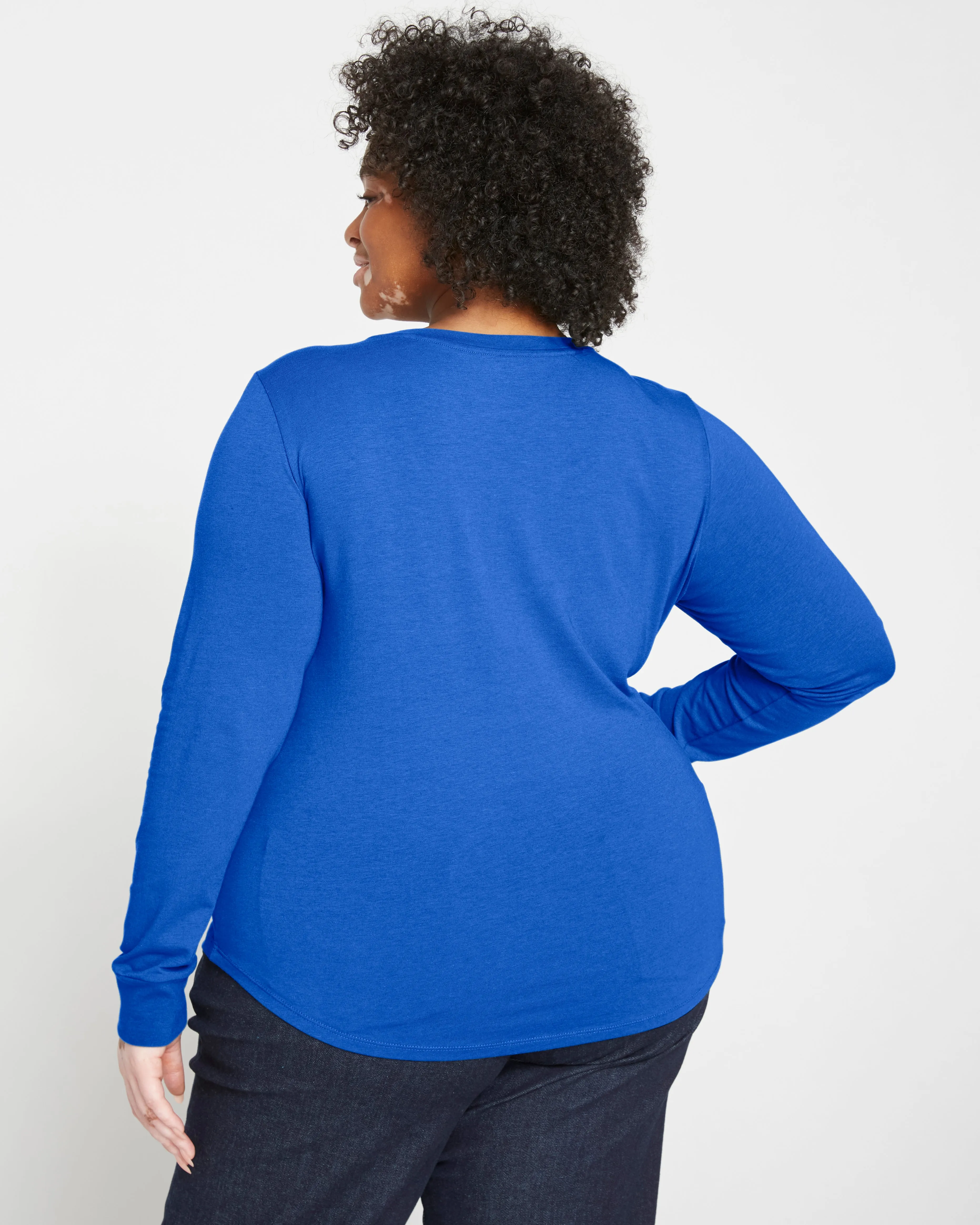 Long Sleeve Tee Rex - Lapis sold by Universal Standard product image thumbnail 4