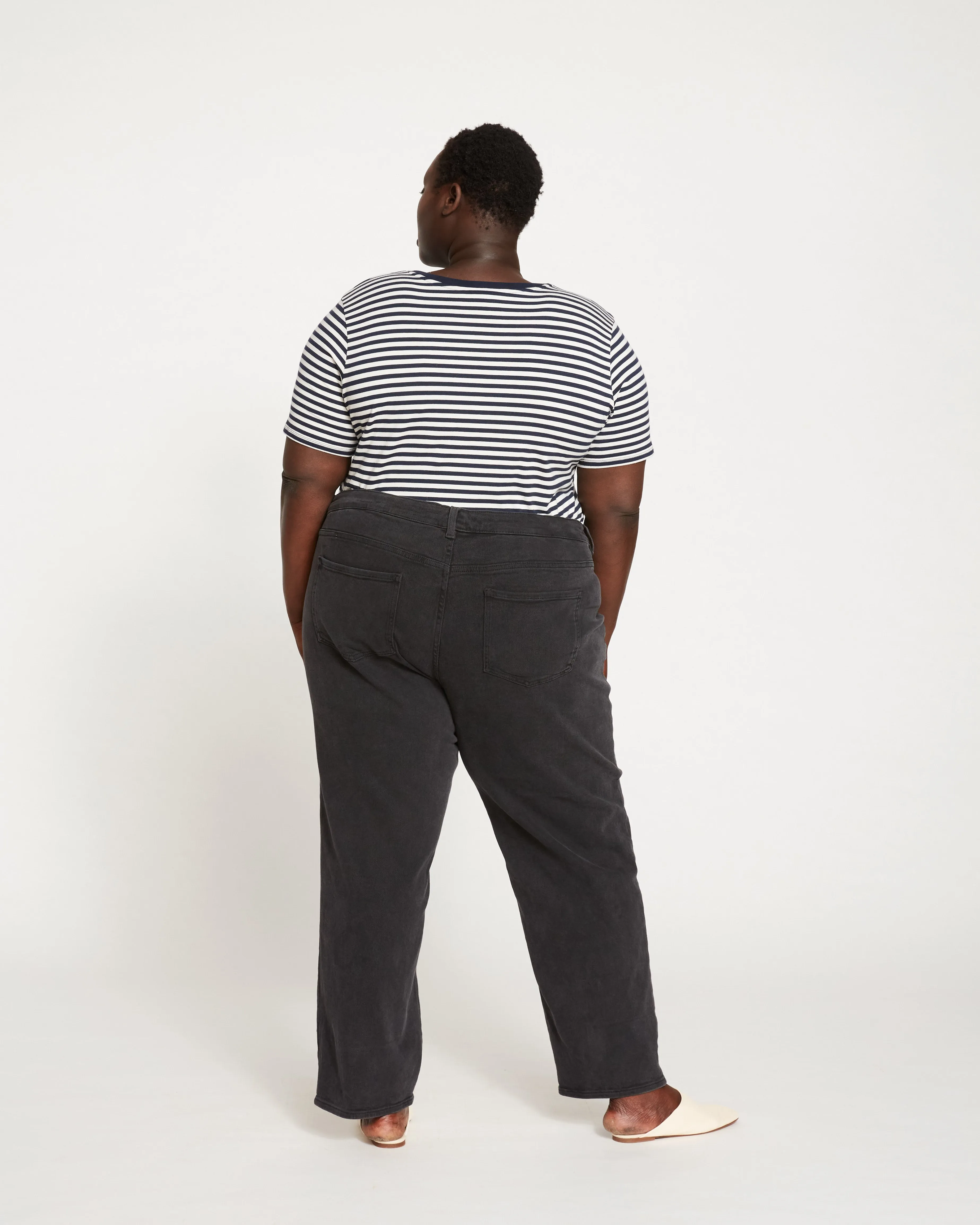 Etta High Rise Straight Leg Jeans 31 Inch - Washed Black sold by Universal Standard product image thumbnail 5