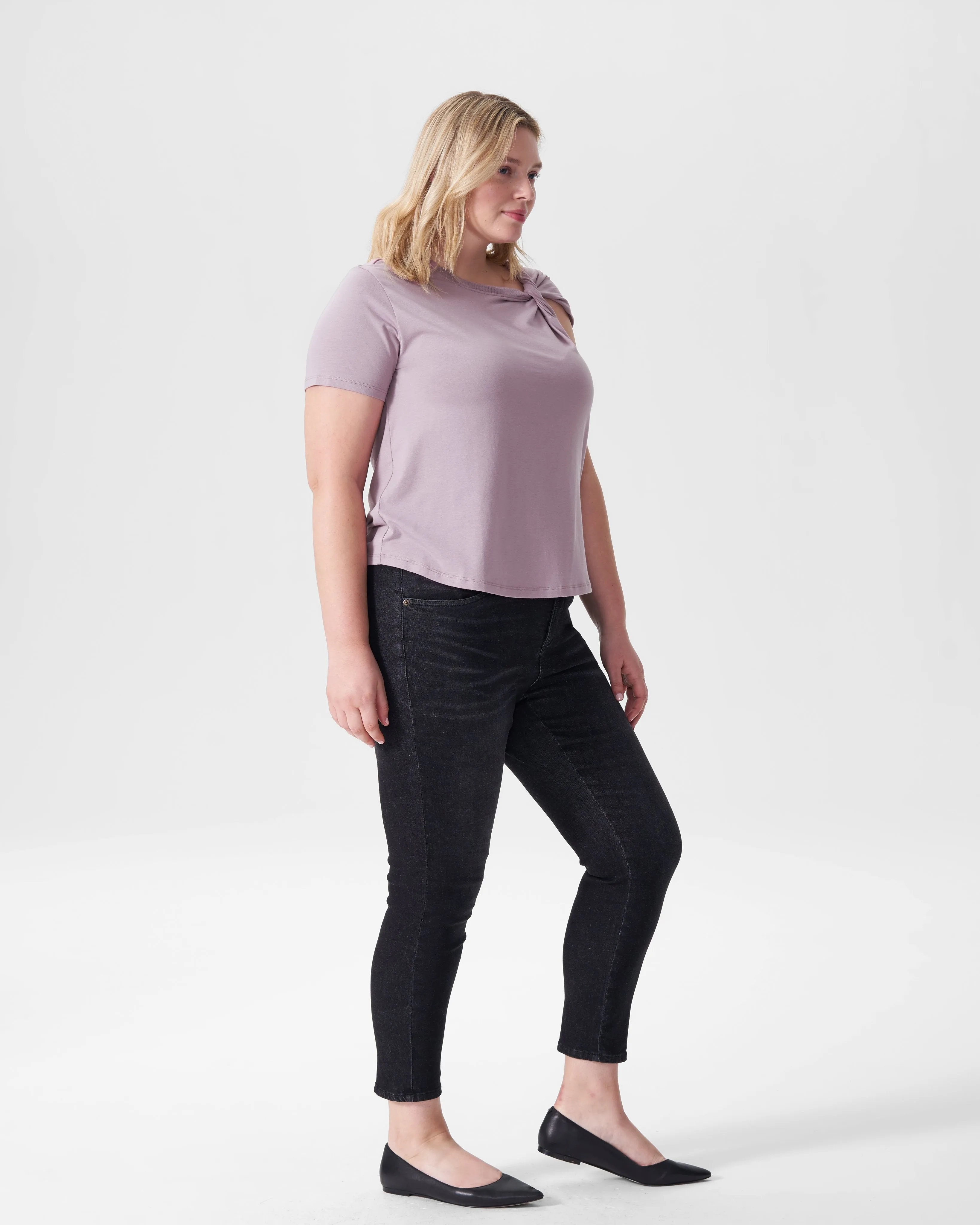 Rosa Twist Tee - Orchid sold by Universal Standard product image thumbnail 4