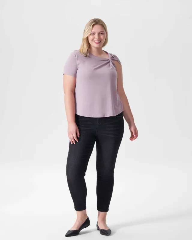 Rosa Twist Tee - Orchid sold by Universal Standard