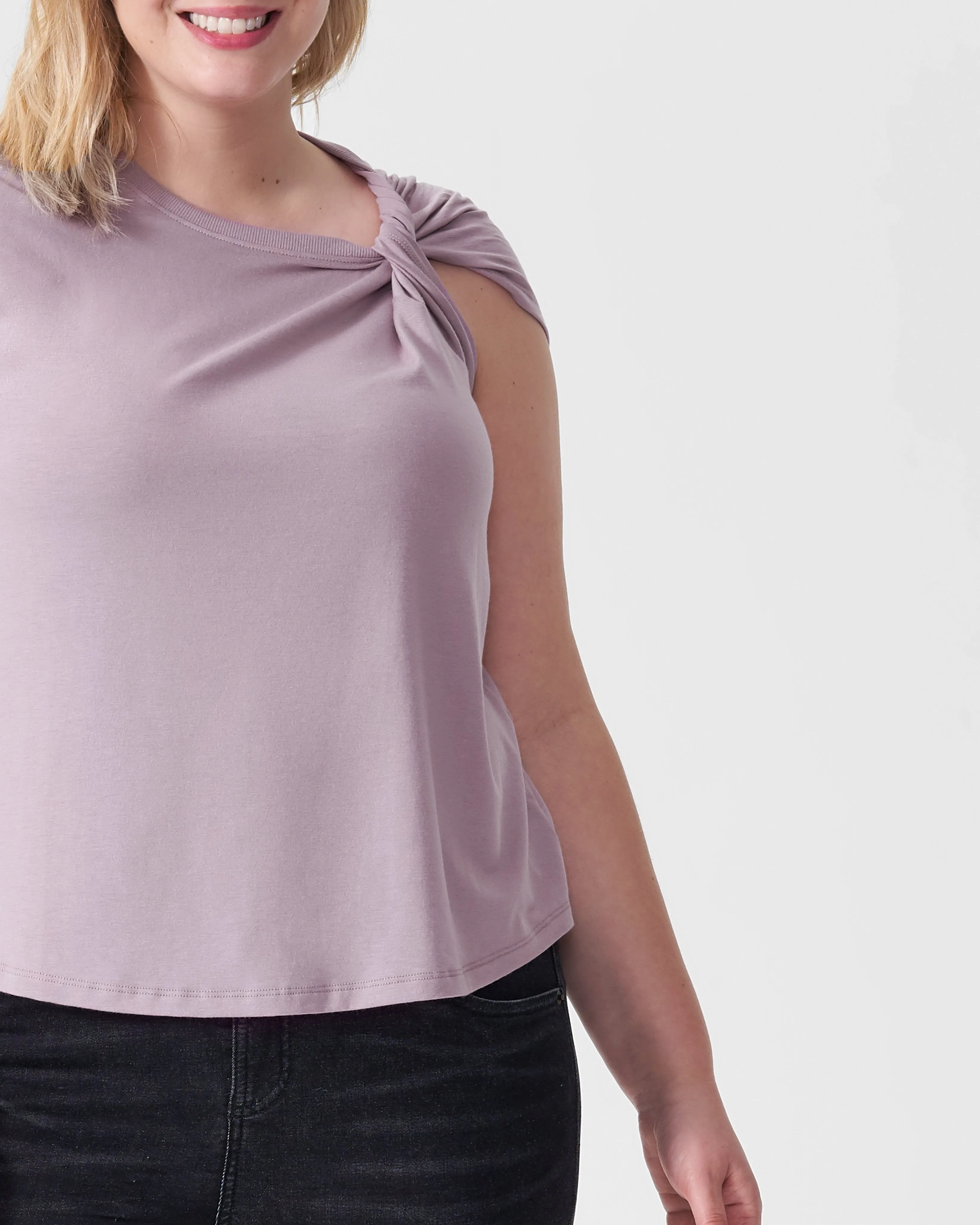 Rosa Twist Tee - Orchid sold by Universal Standard product image thumbnail 3