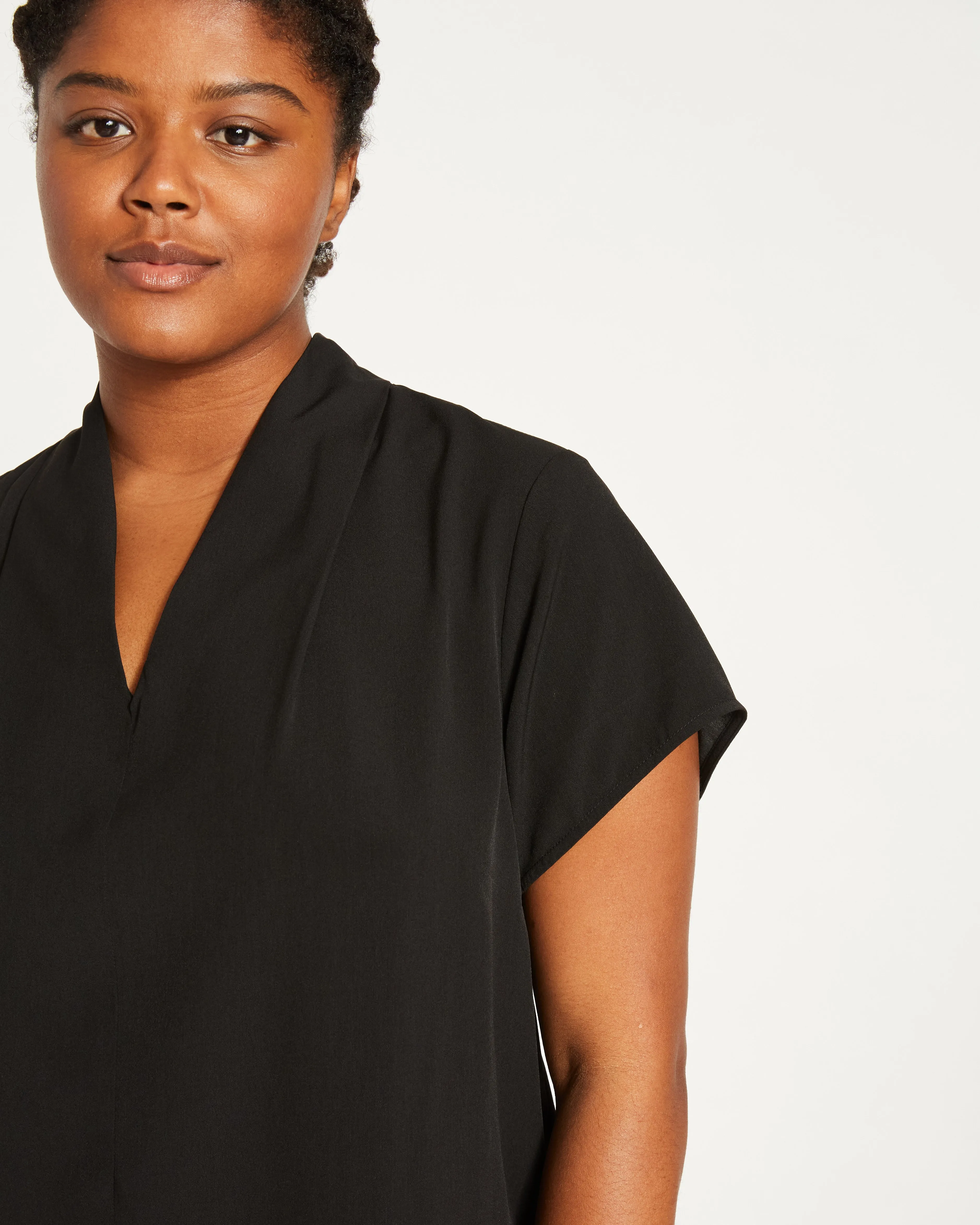 Better-Than-Silk V-Neck Top - Black sold by Universal Standard product image thumbnail 2