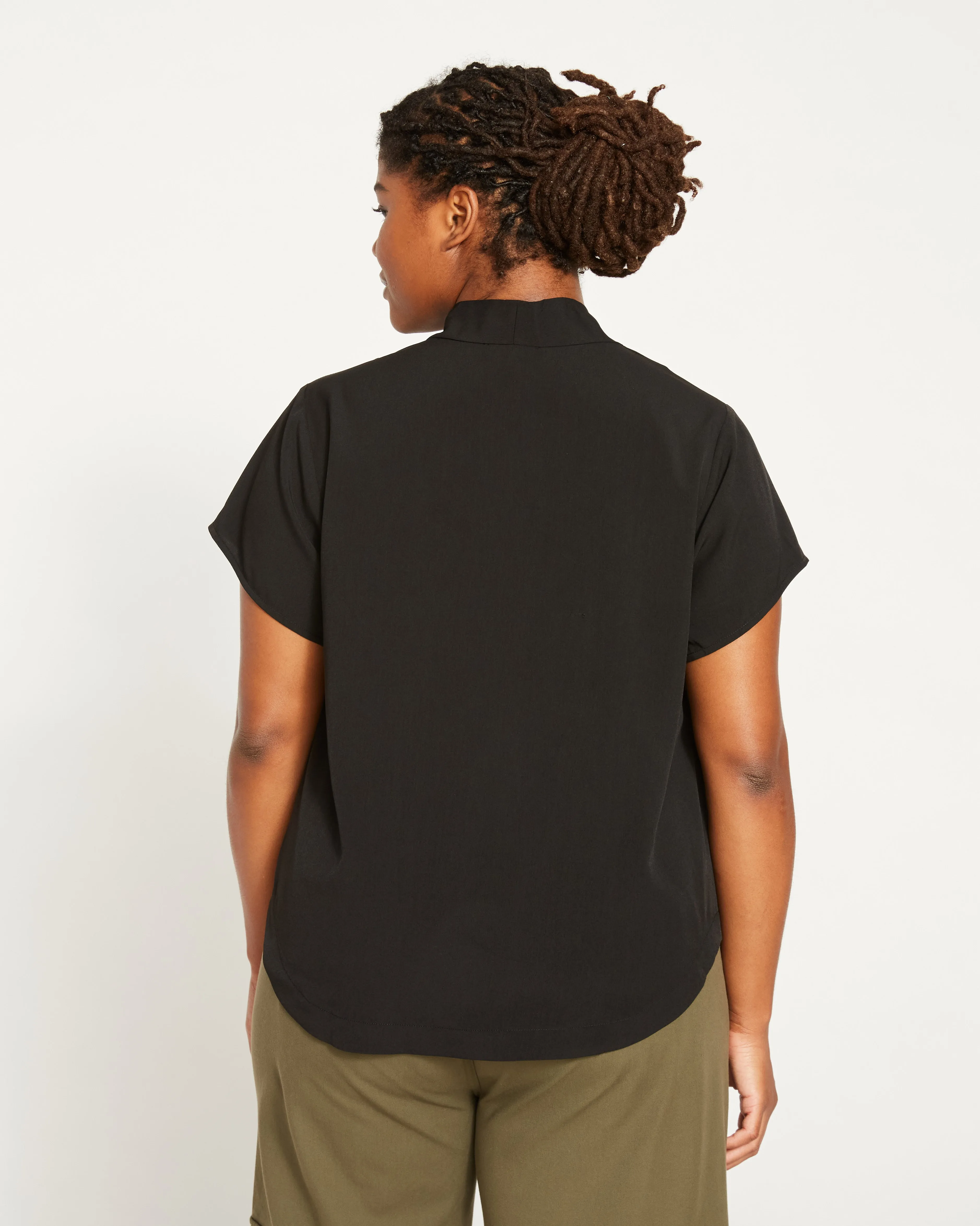 Better-Than-Silk V-Neck Top - Black sold by Universal Standard product image thumbnail 4