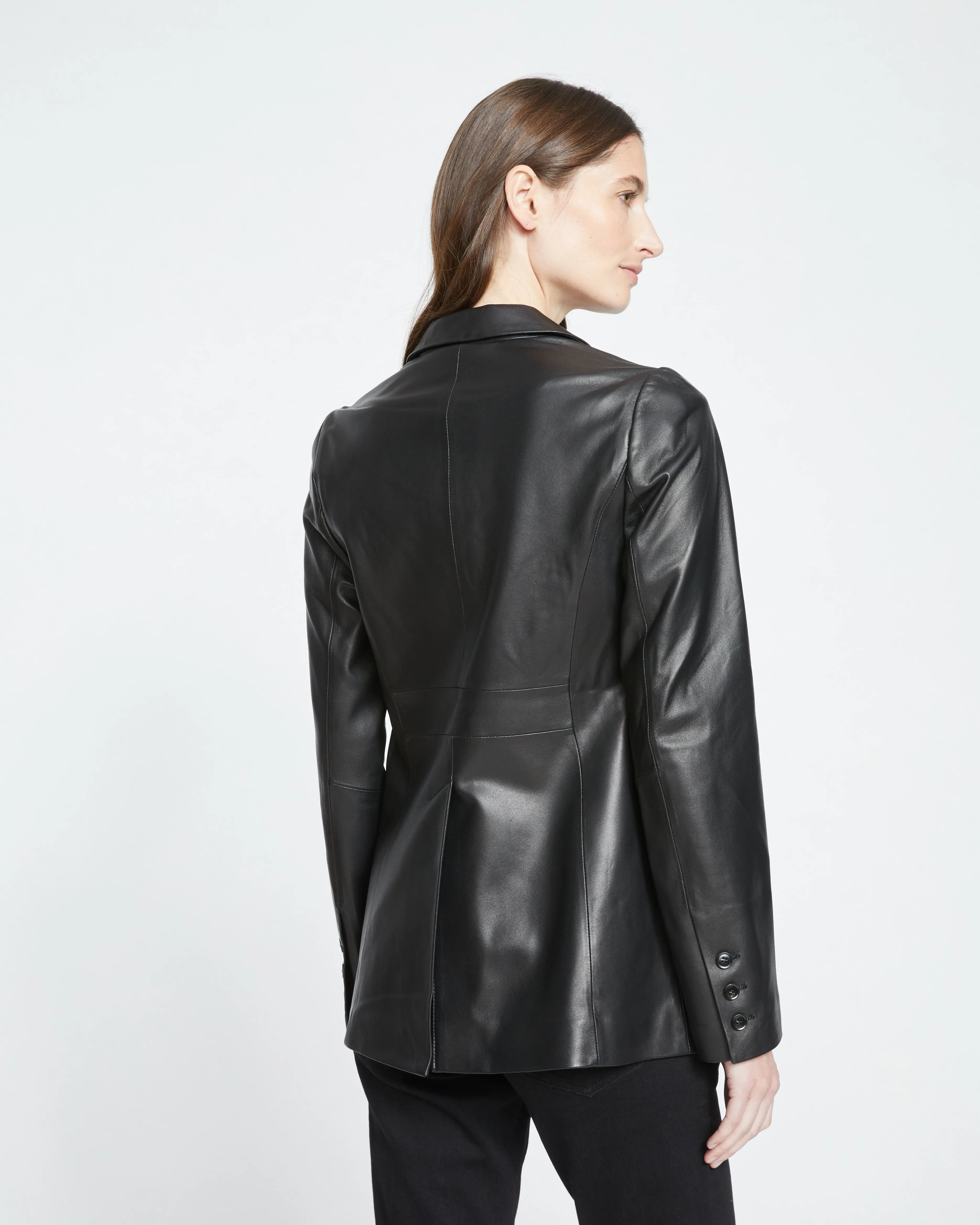 Davis Leather Blazer - Black sold by Universal Standard product image thumbnail 4
