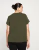 Neck Twist Crepe Jersey Top - Evening Forest sold by Universal Standard