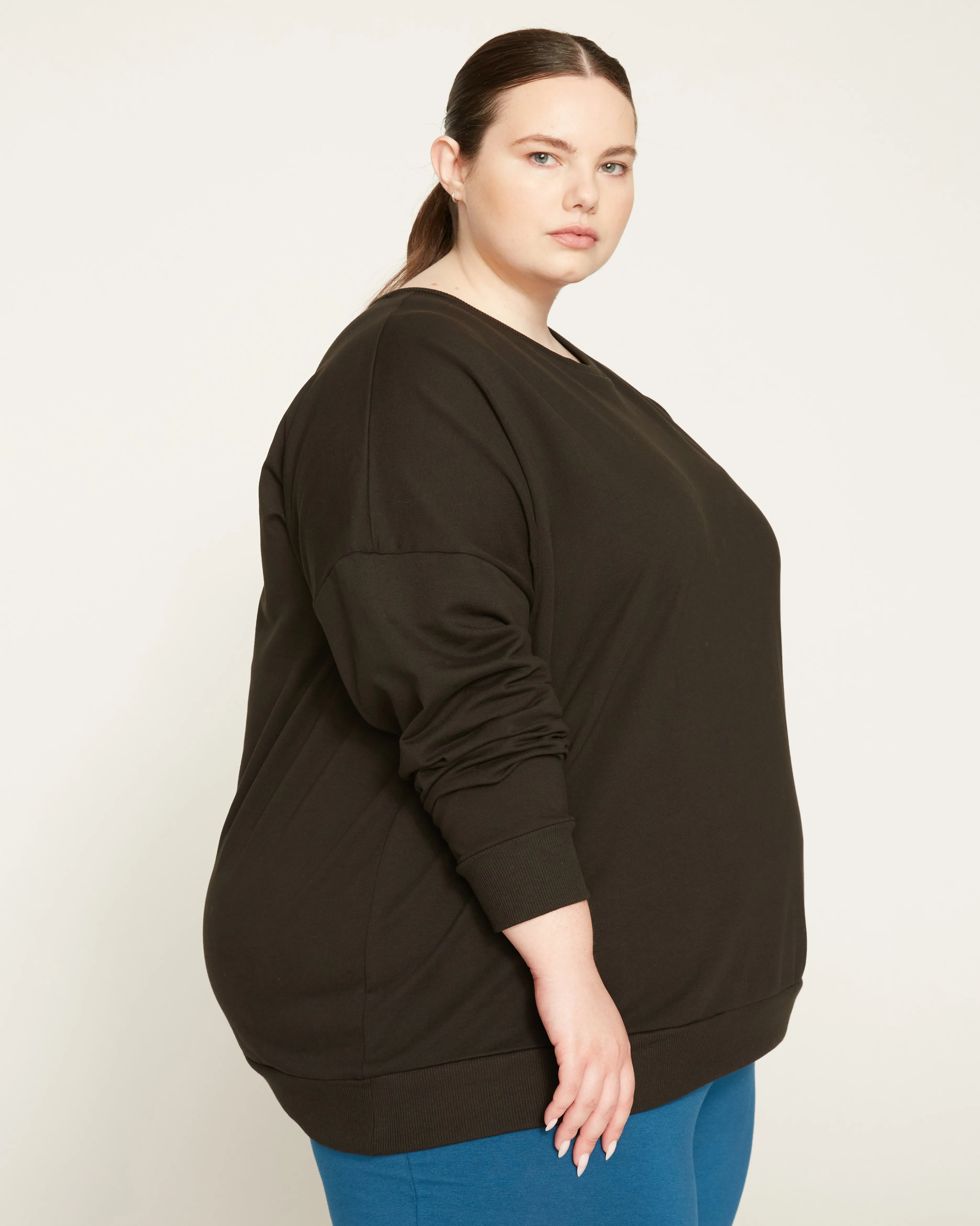 Classic Light Terry Sweatshirt - Black sold by Universal Standard product image thumbnail 3