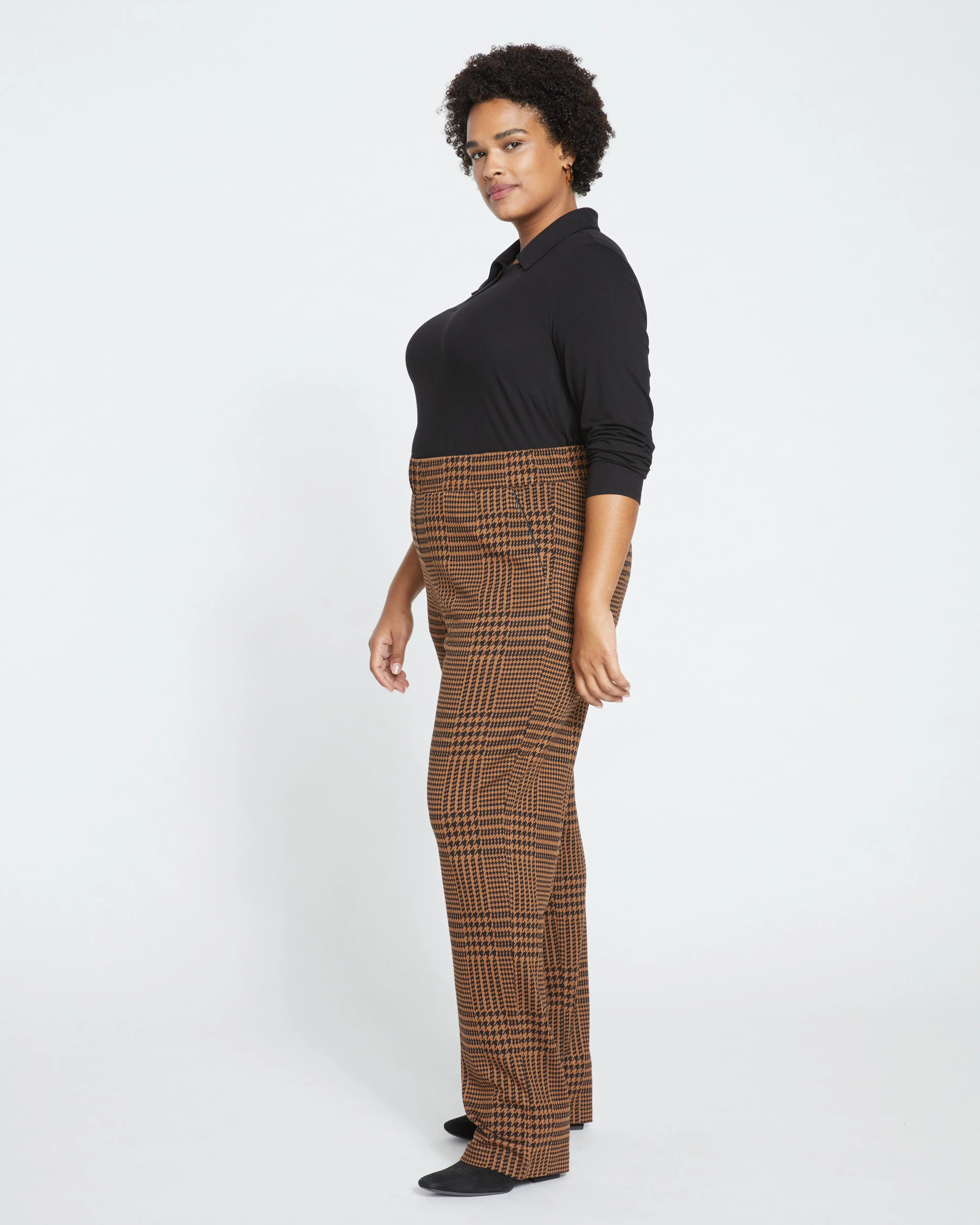 Smart Signature Ponte Pants Long - Autumn Houndstooth Jacquard sold by Universal Standard product image thumbnail 3