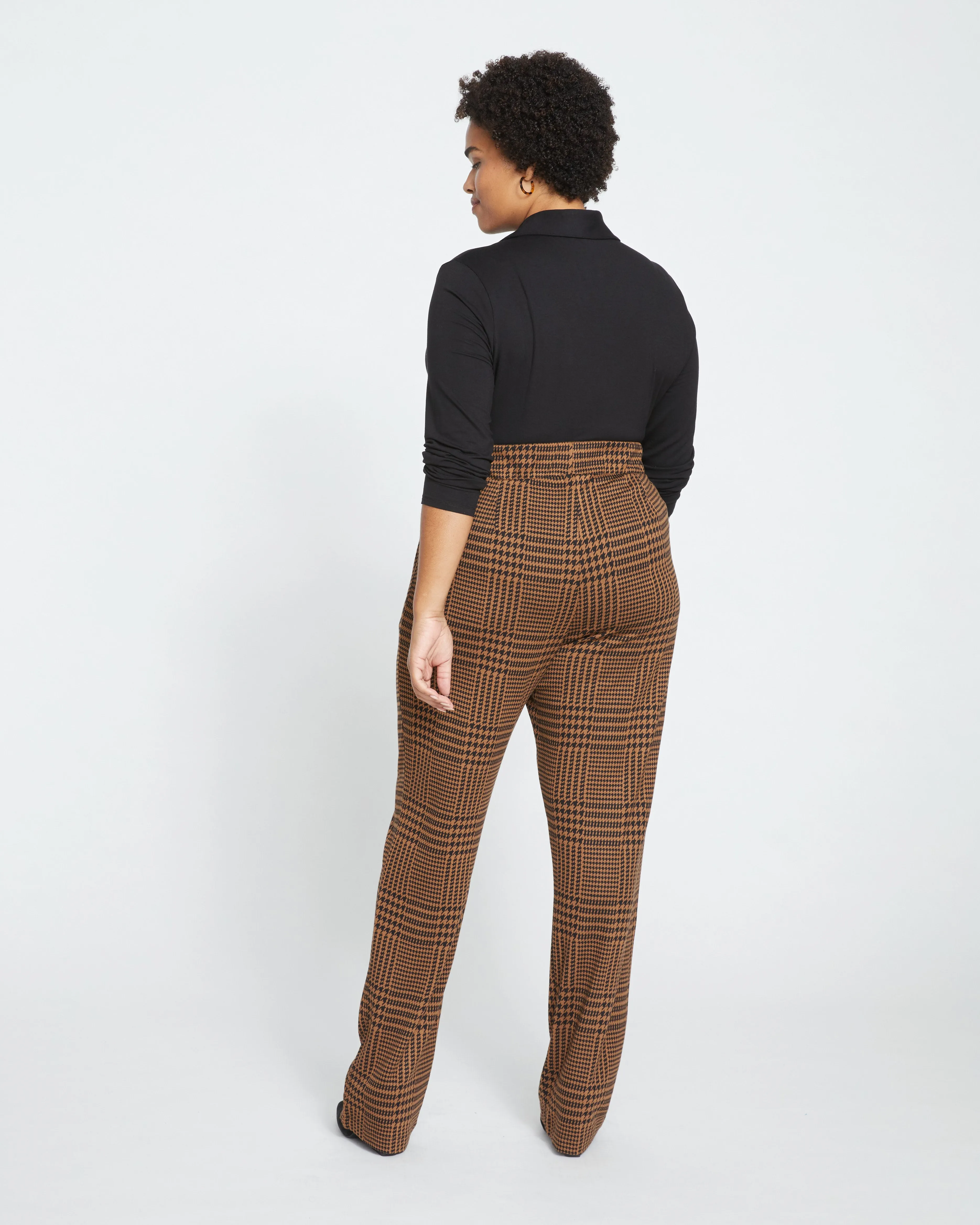 Smart Signature Ponte Pants Long - Autumn Houndstooth Jacquard sold by Universal Standard product image thumbnail 4