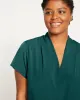 Better-Than-Silk V-Neck Top - Forest Green sold by Universal Standard