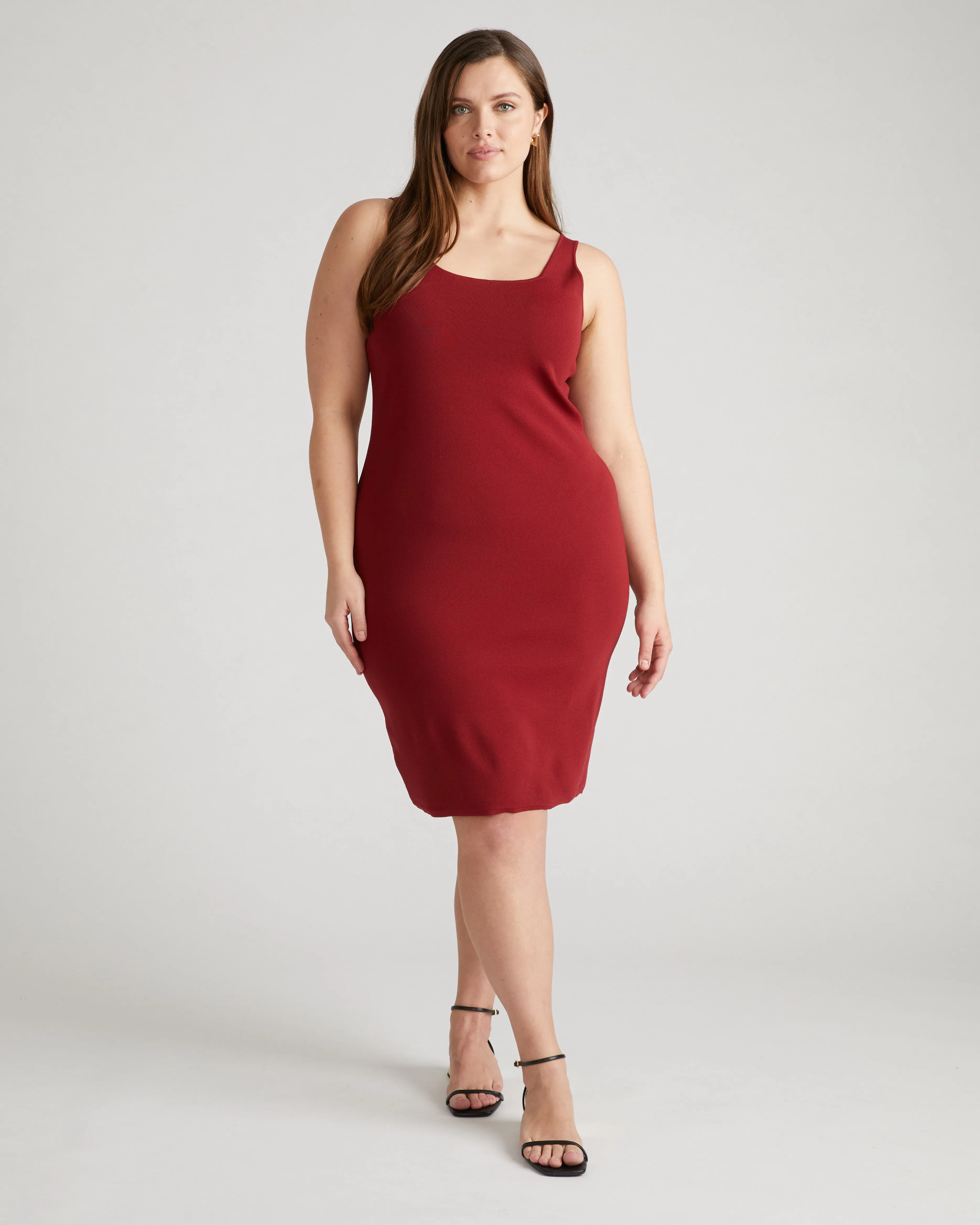 Knitted Tank Dress - Sangria sold by Universal Standard