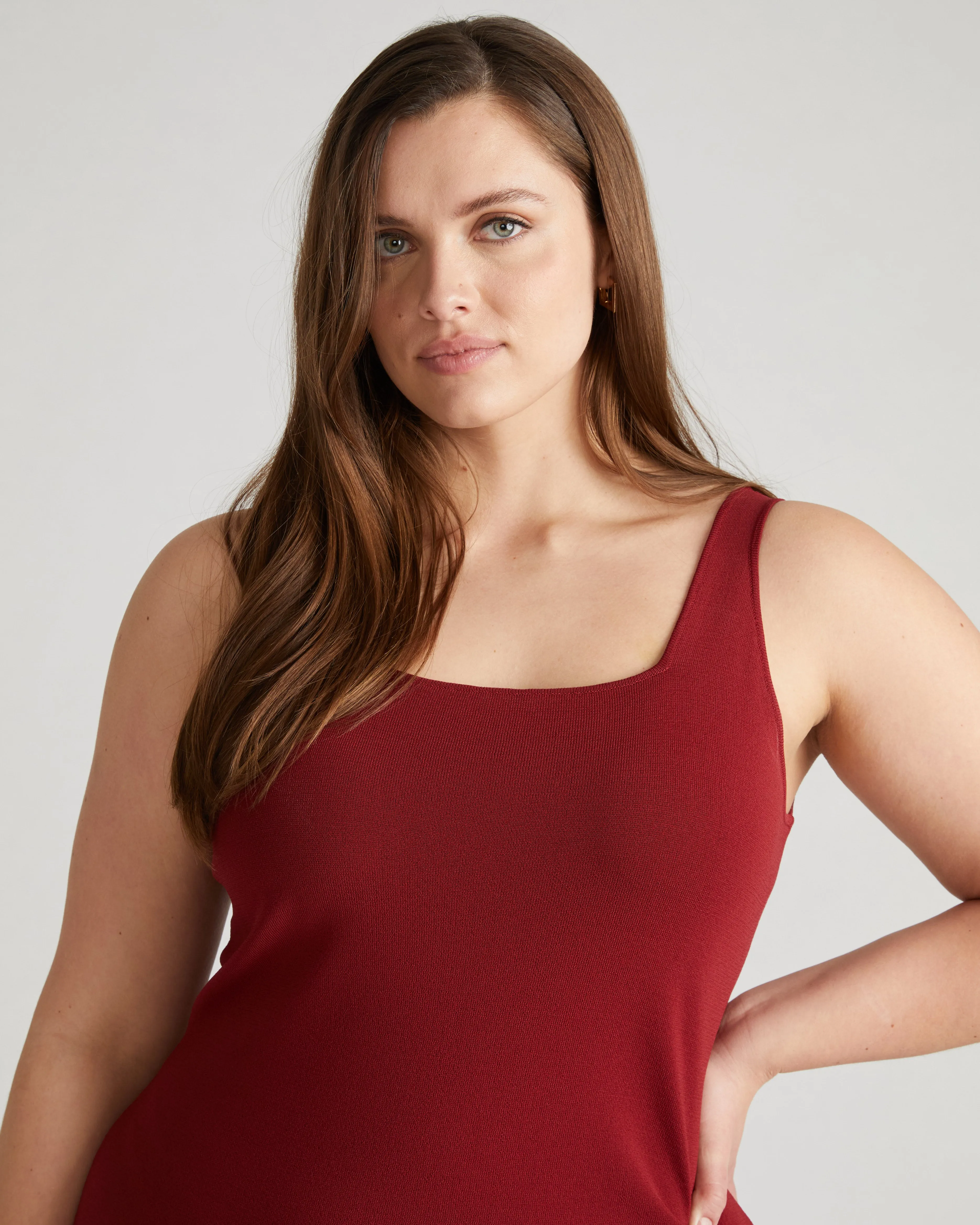 Knitted Tank Dress - Sangria sold by Universal Standard product image thumbnail 2