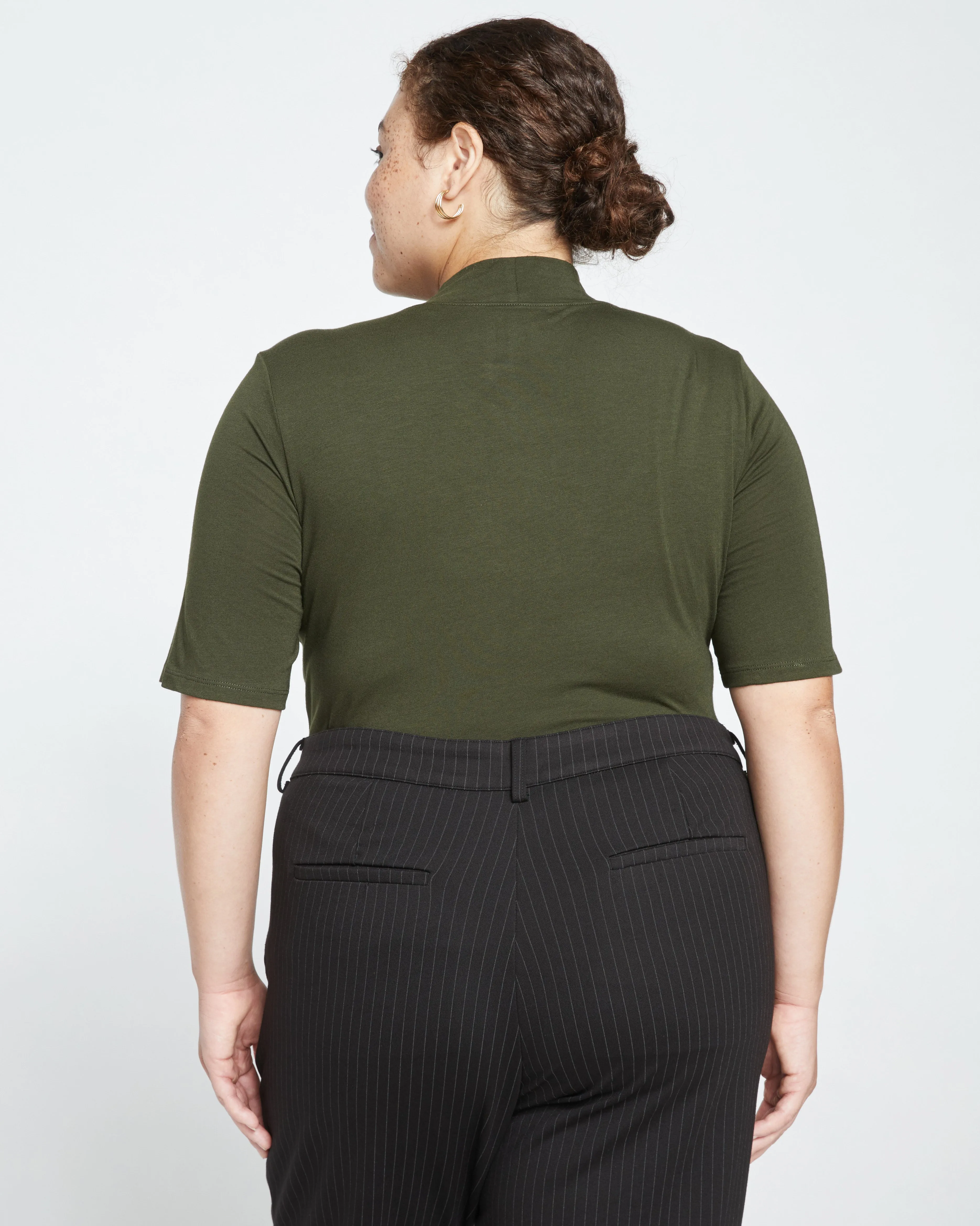 Modern Mock Neck Tee - Evening Forest sold by Universal Standard product image thumbnail 4