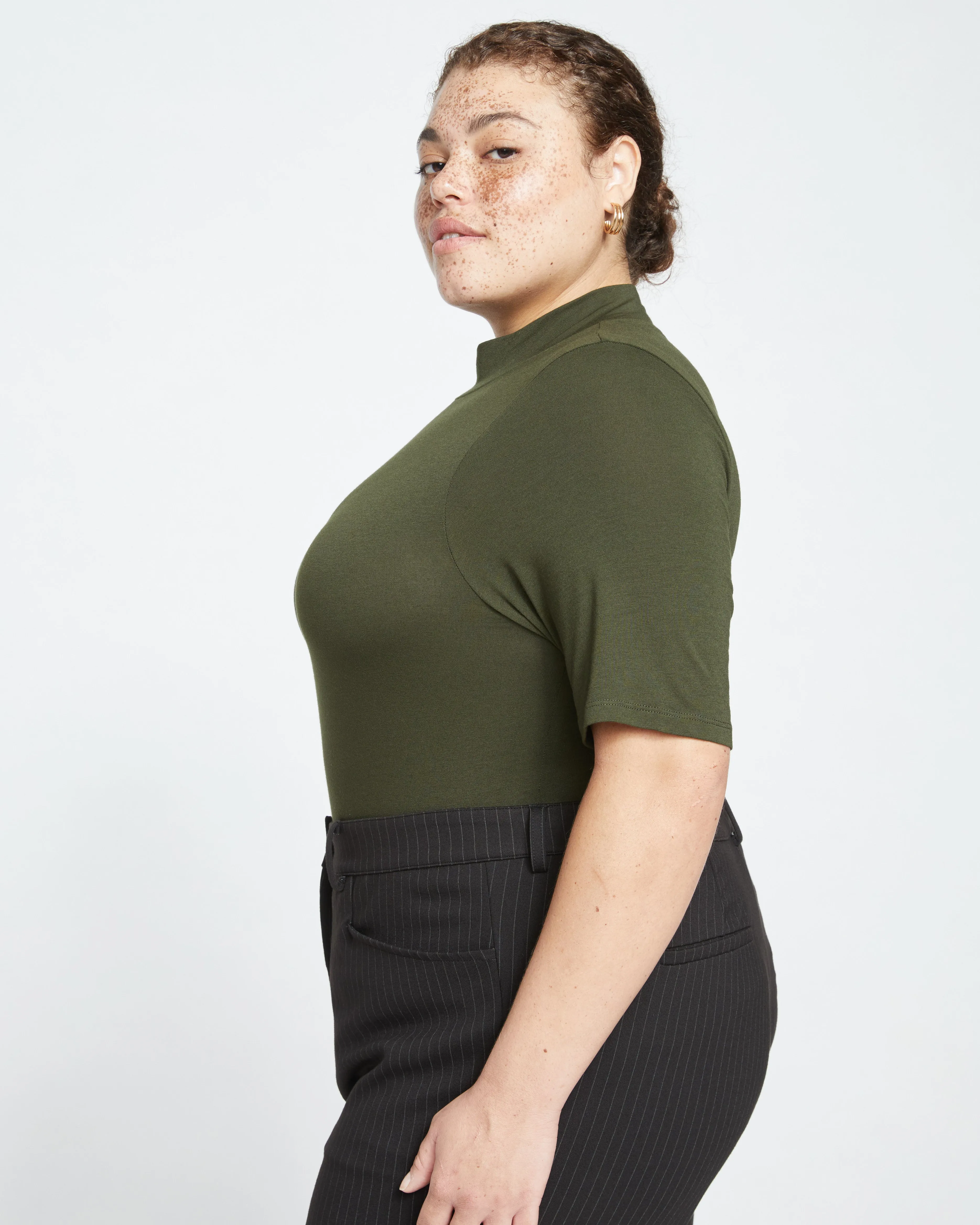 Modern Mock Neck Tee - Evening Forest sold by Universal Standard product image thumbnail 3