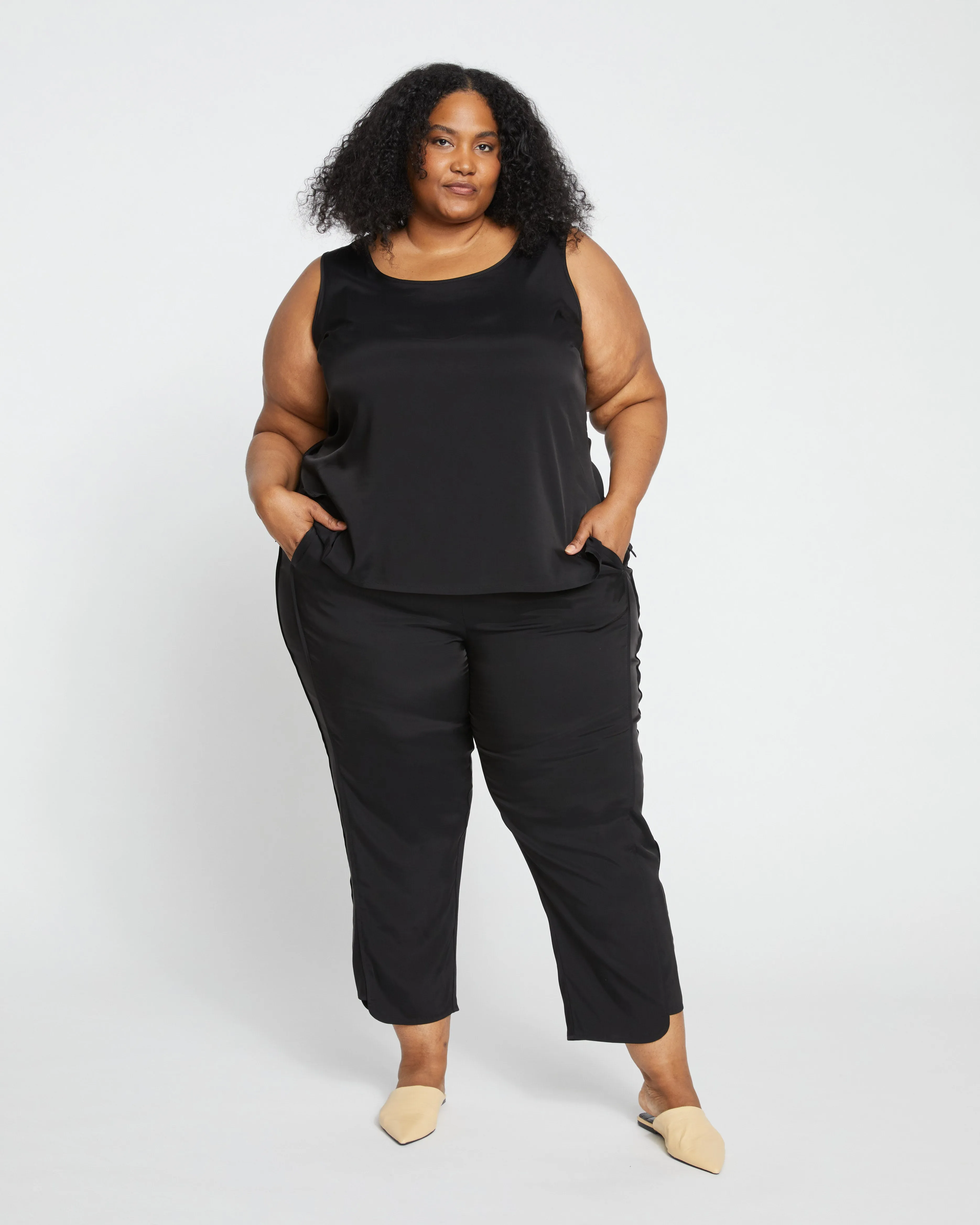 Cooling Stretch Cupro Tank - Black sold by Universal Standard product image thumbnail 2