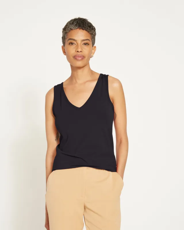 Double V Tank - Black sold by Universal Standard