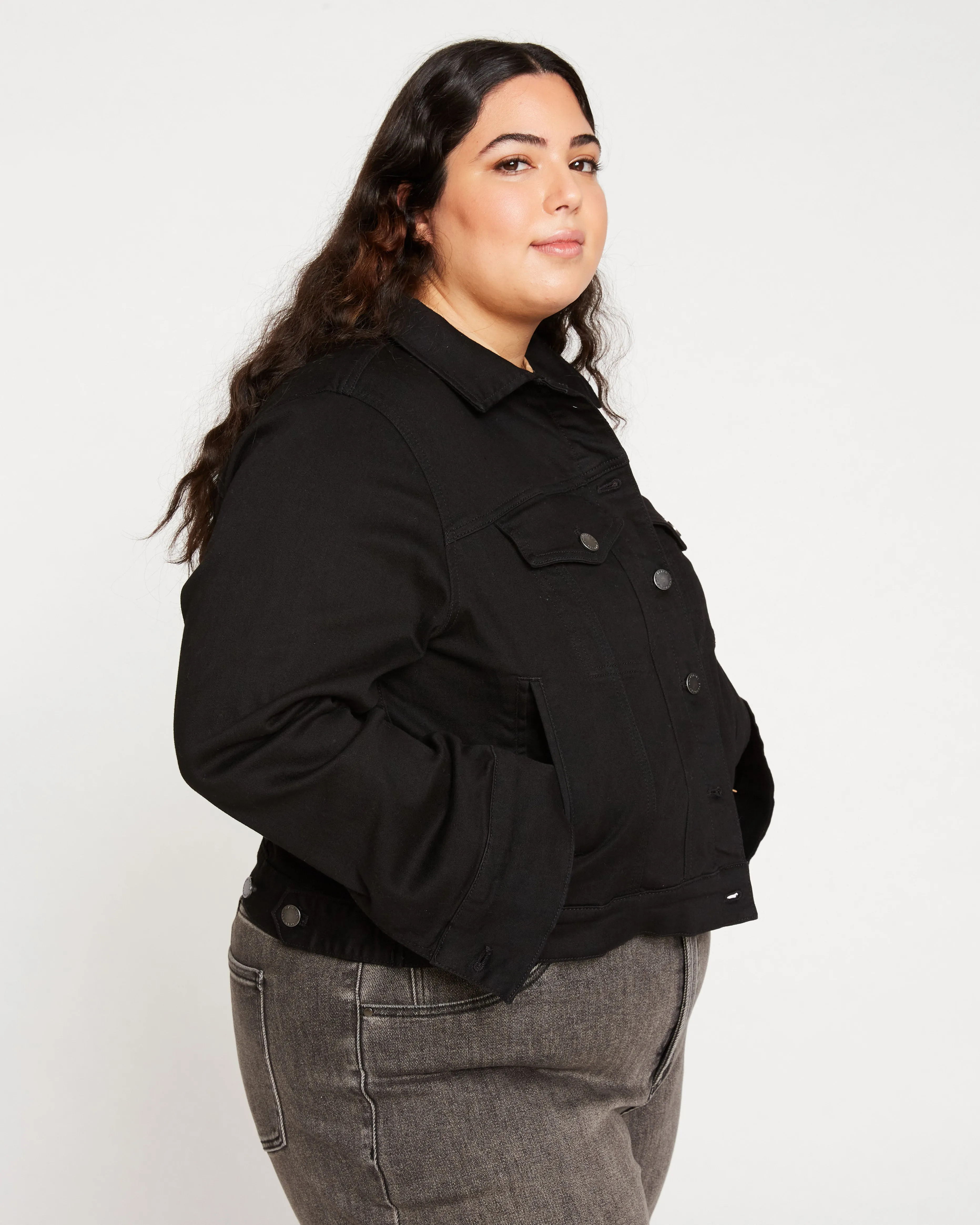 Kelsey Denim Jacket - Black sold by Universal Standard product image thumbnail 3