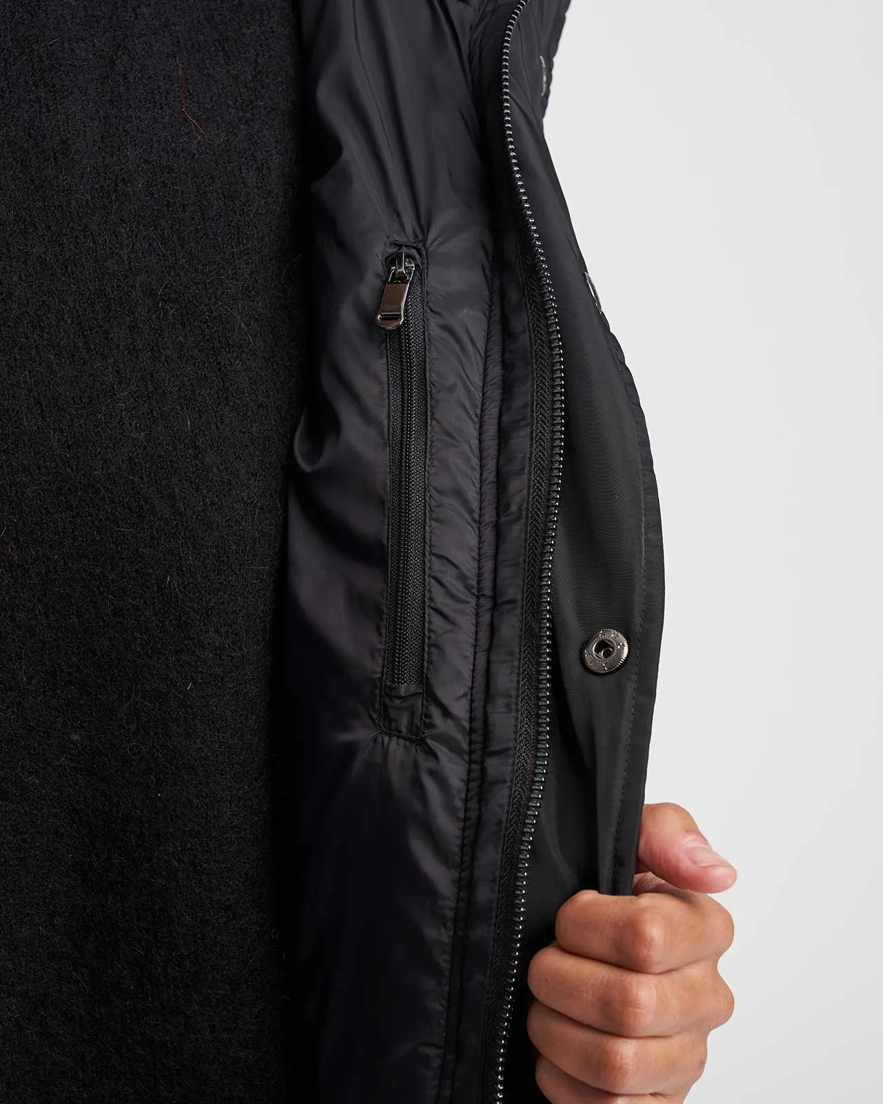 Rainier Short Hooded Puffer - Black sold by Universal Standard product image thumbnail 5