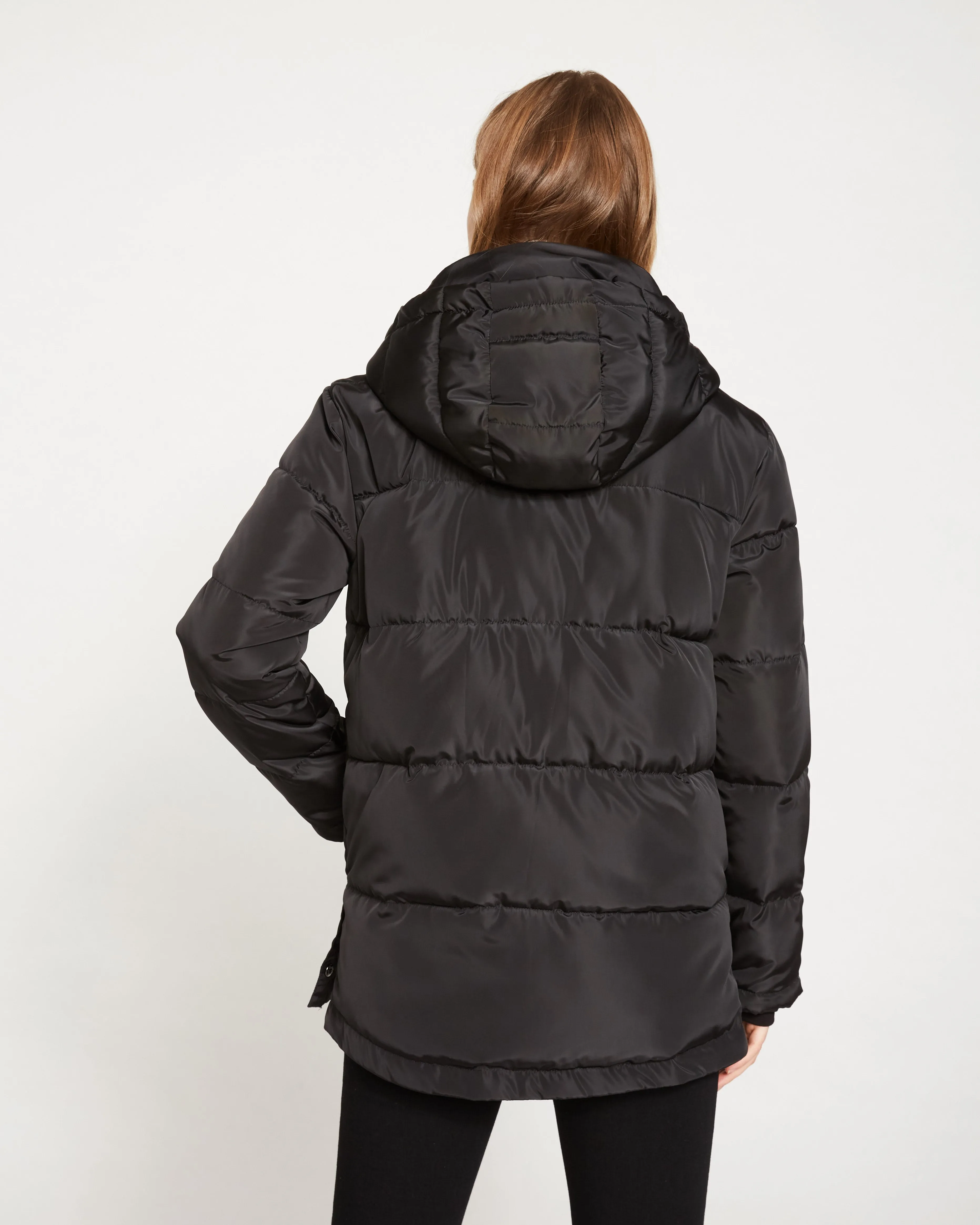Rainier Short Hooded Puffer - Black sold by Universal Standard product image thumbnail 4