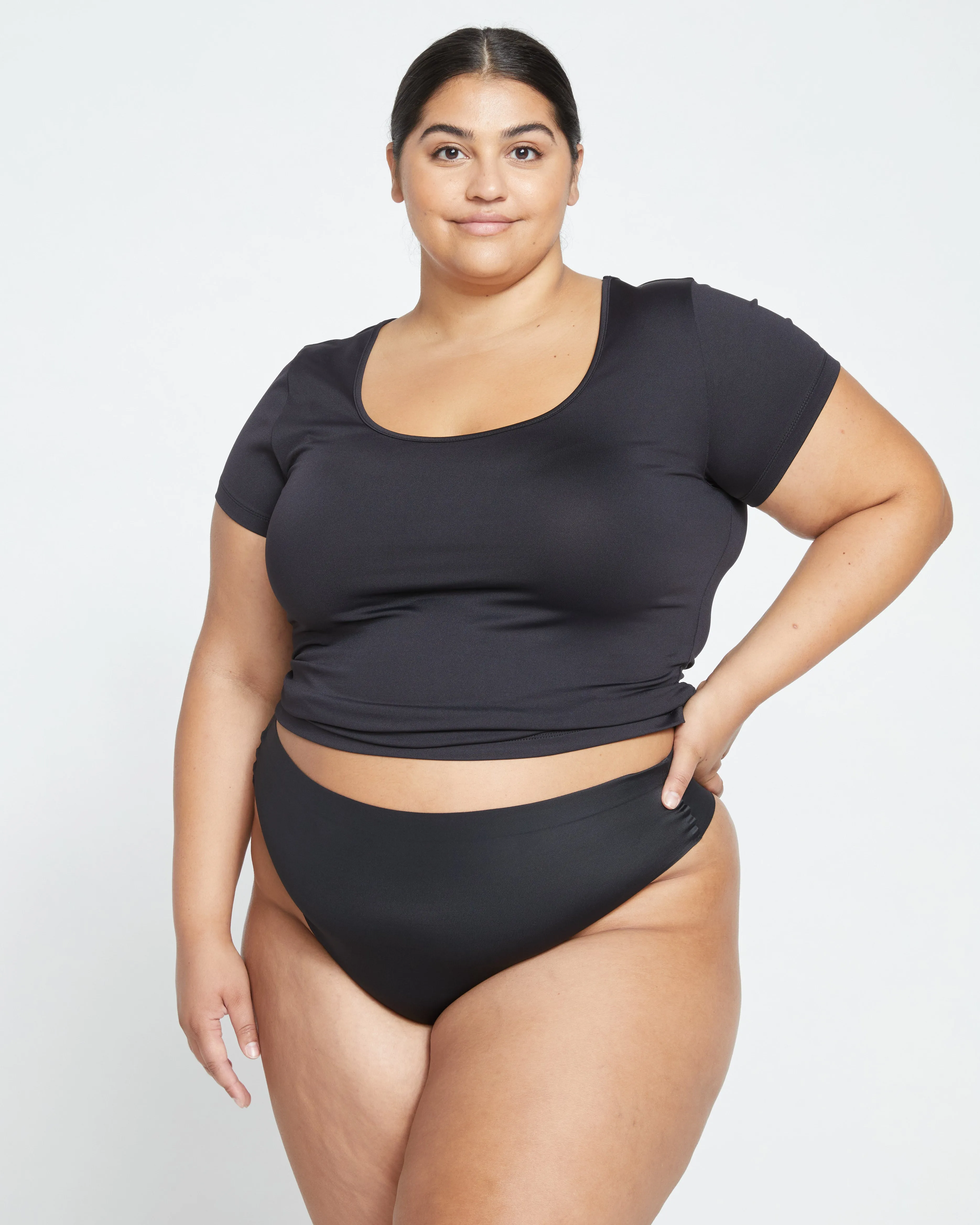 LaserSmooth High Rise Thong - Black sold by Universal Standard product image thumbnail 2