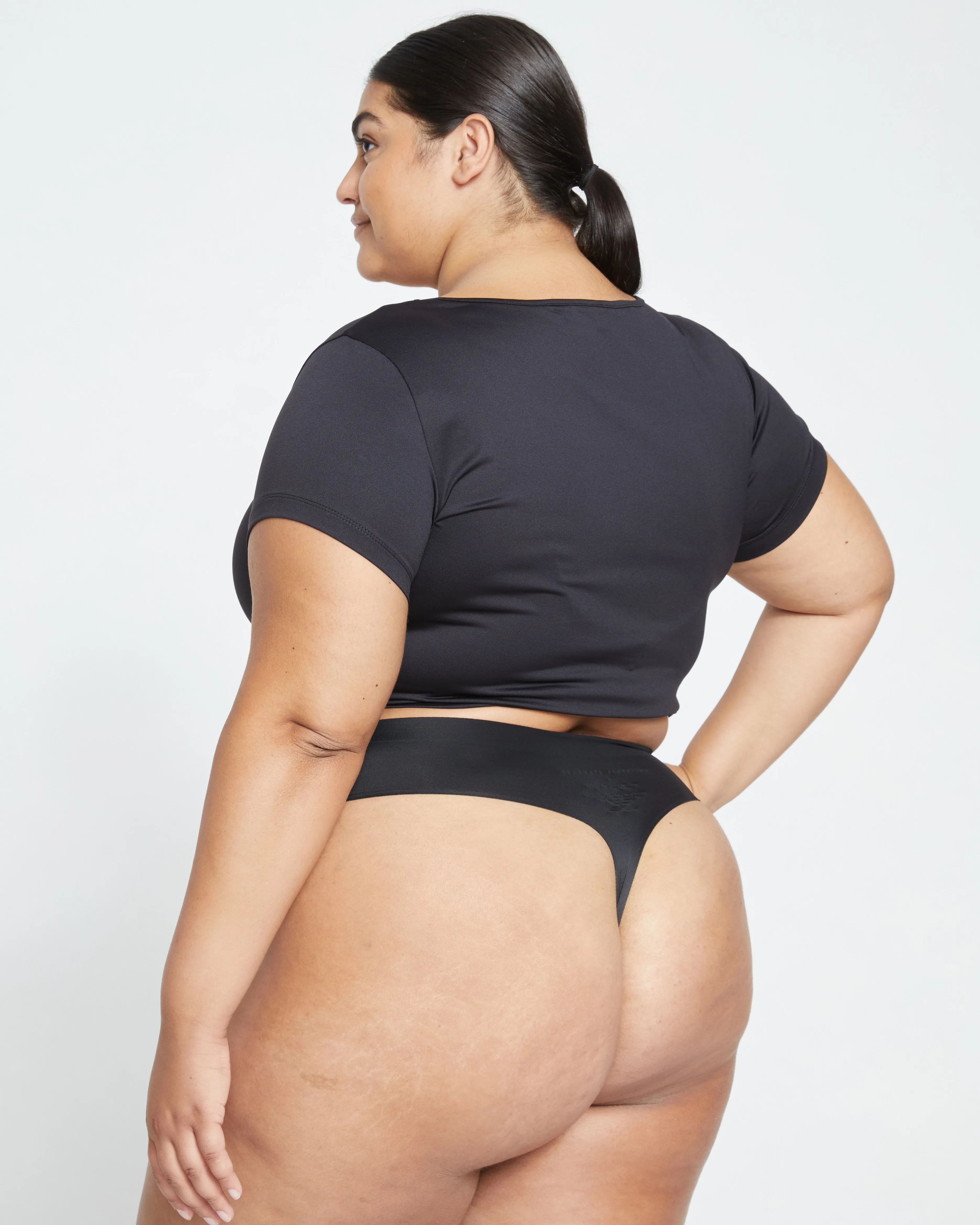 LaserSmooth High Rise Thong - Black sold by Universal Standard product image thumbnail 4