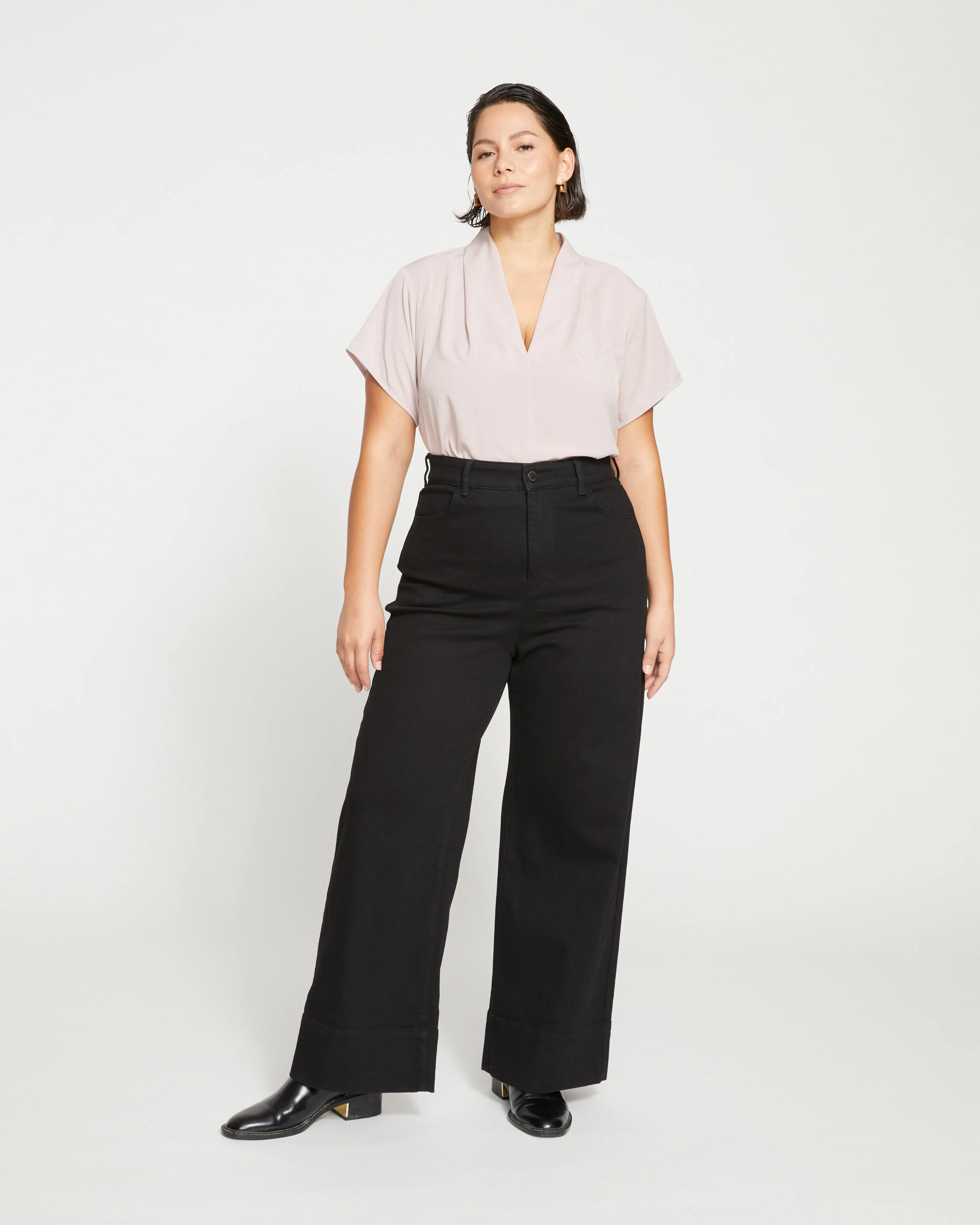 Better-Than-Silk V-Neck Top - Dried Rose sold by Universal Standard product image thumbnail 2