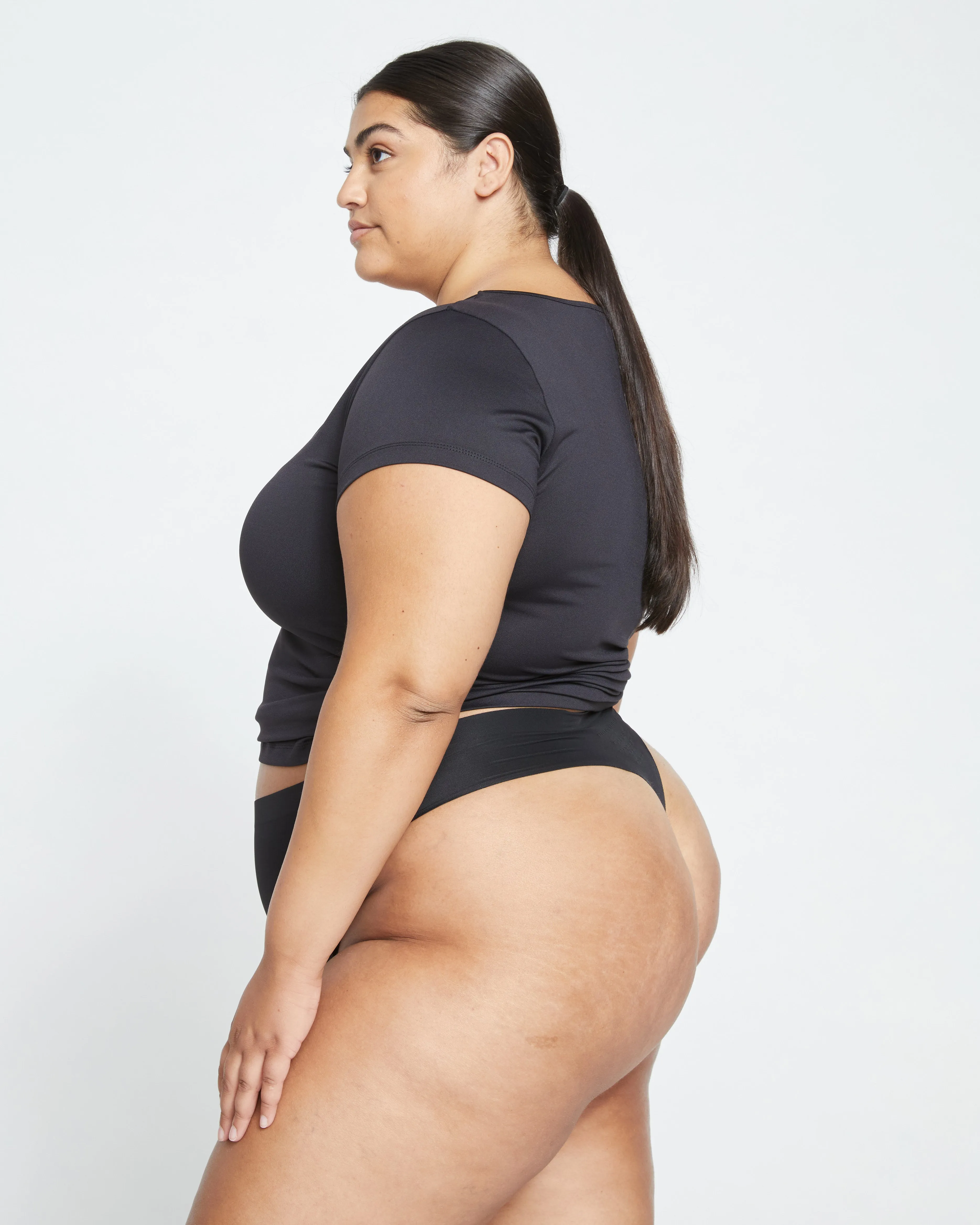 LaserSmooth High Rise Thong - Black sold by Universal Standard product image thumbnail 3