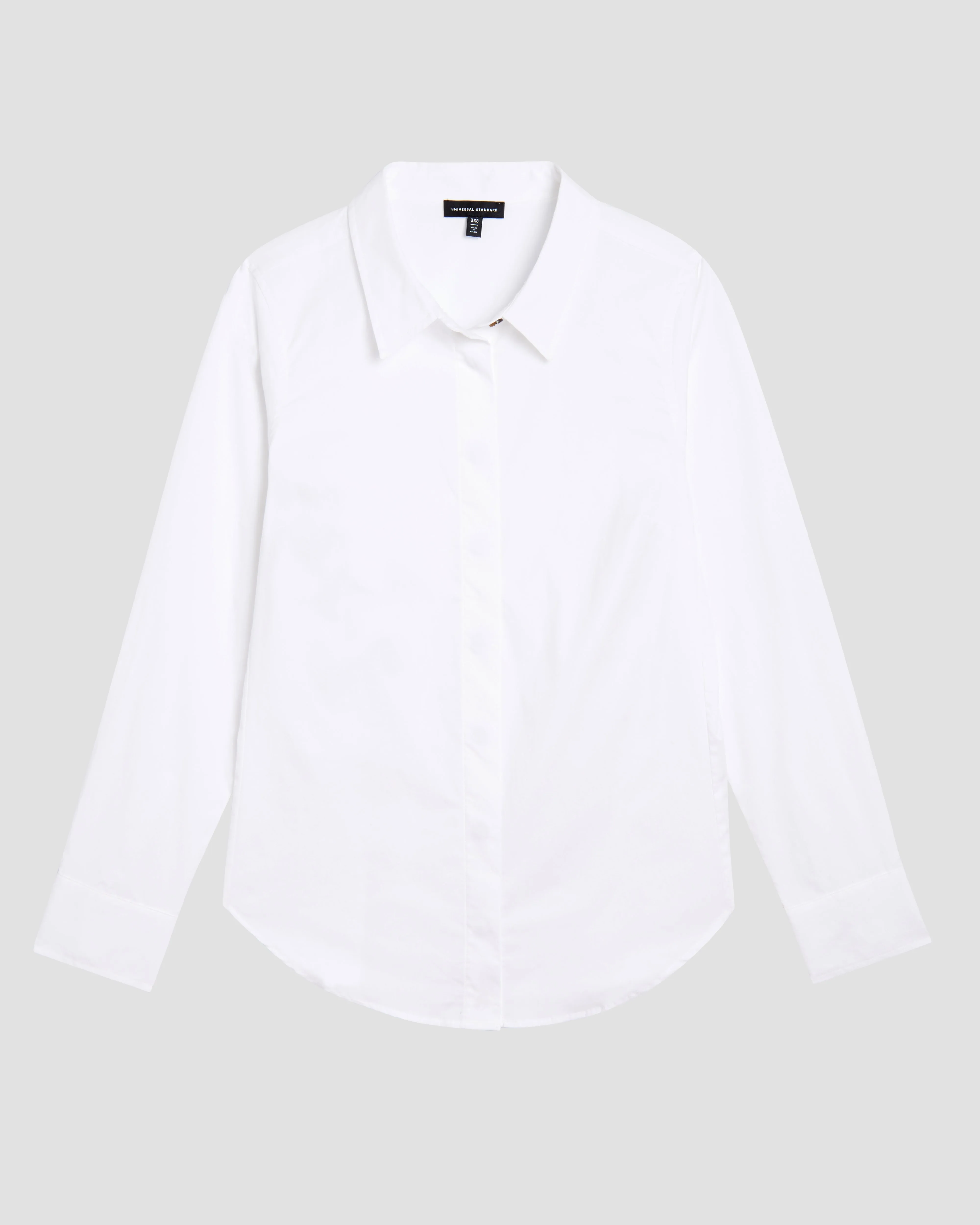 Elbe Stretch Poplin Shirt Classic Fit - White sold by Universal Standard product image thumbnail 3