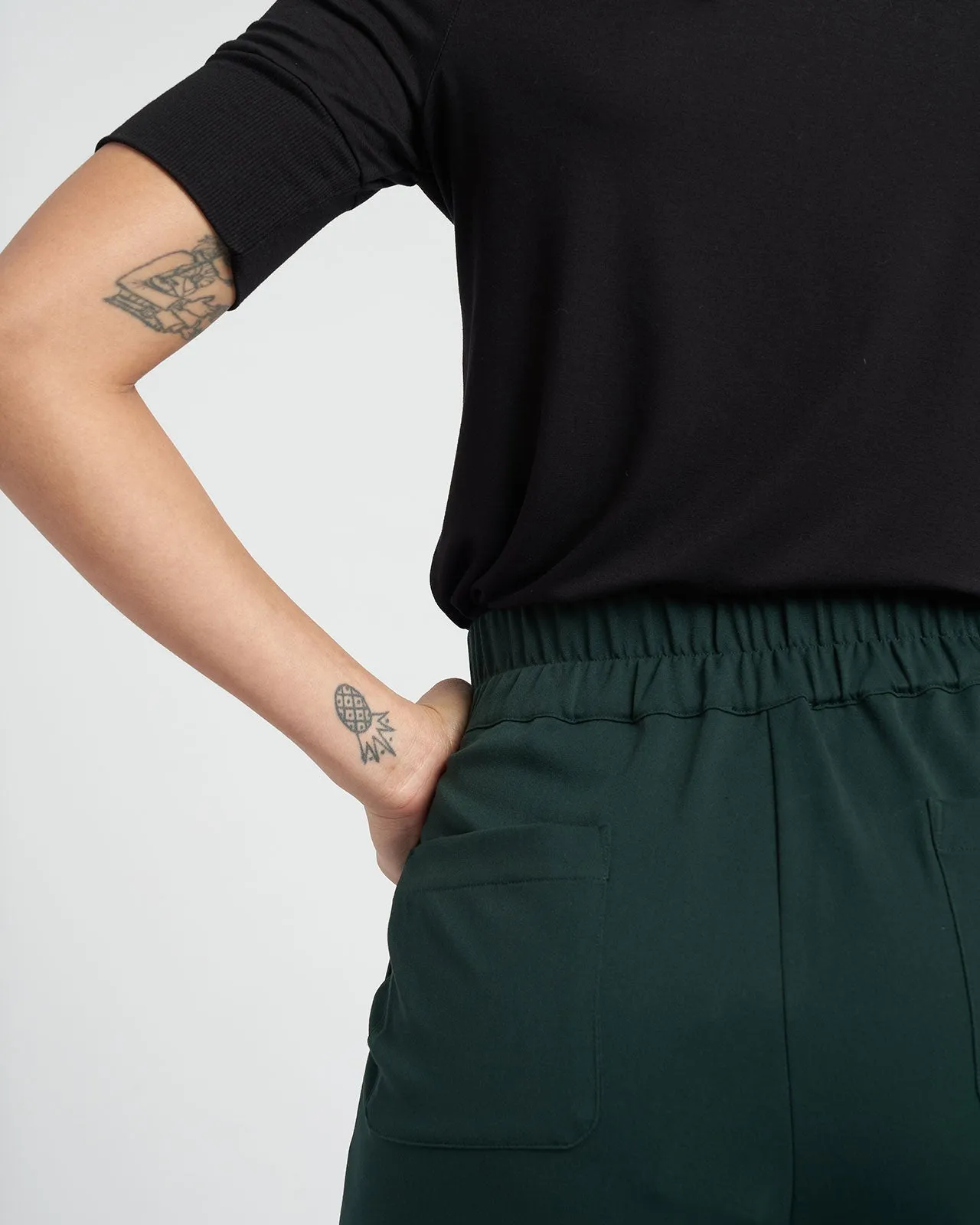 Eden Twill Pull-On Pants Long - Forest Green sold by Universal Standard product image thumbnail 3
