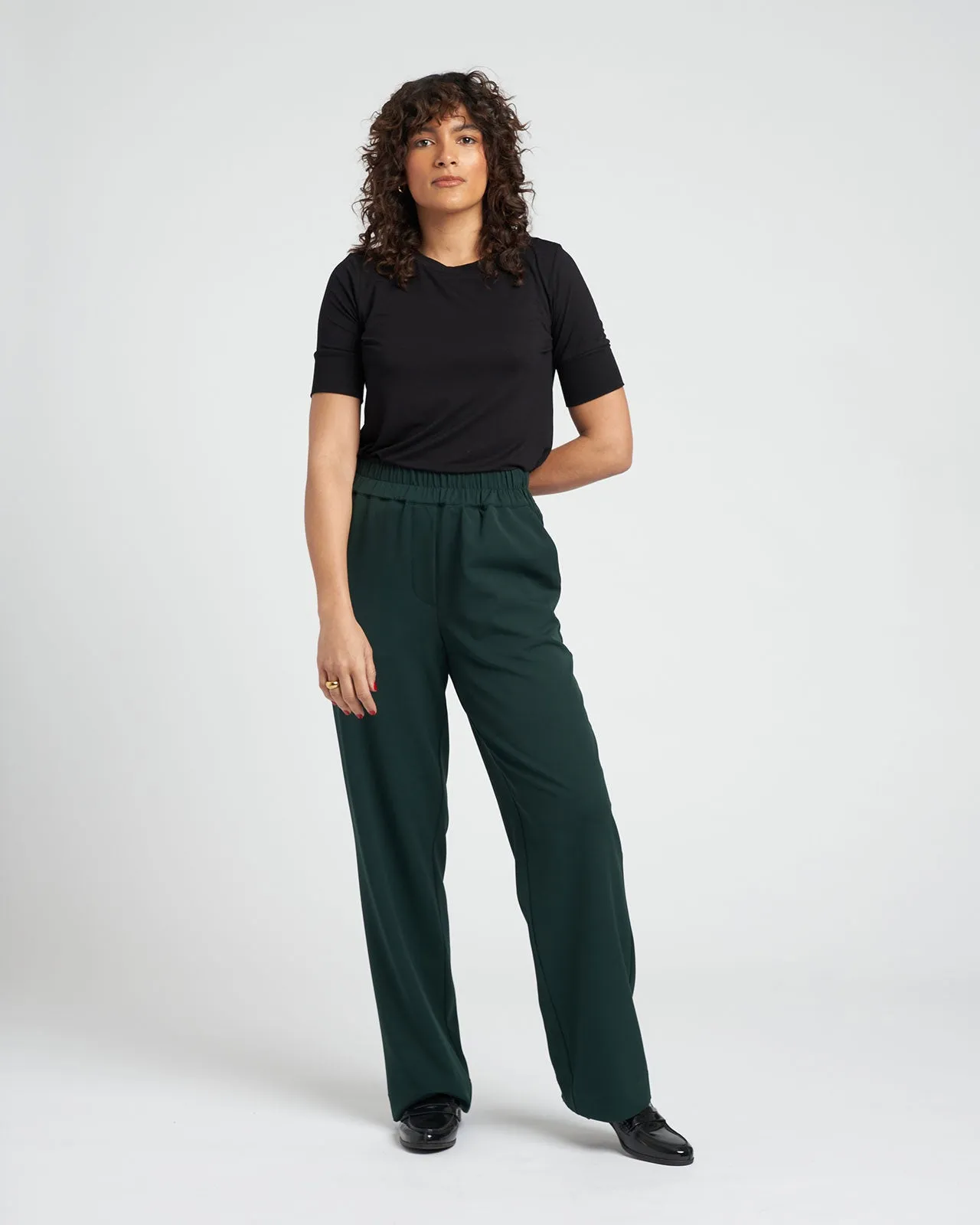 Eden Twill Pull-On Pants Long - Forest Green sold by Universal Standard product image thumbnail 4