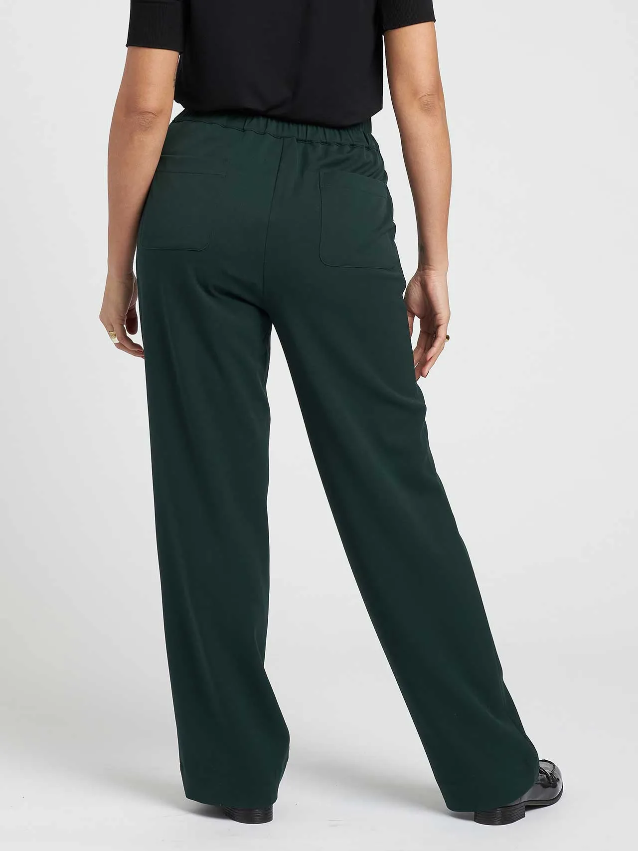 Eden Twill Pull-On Pants Long - Forest Green sold by Universal Standard product image thumbnail 5