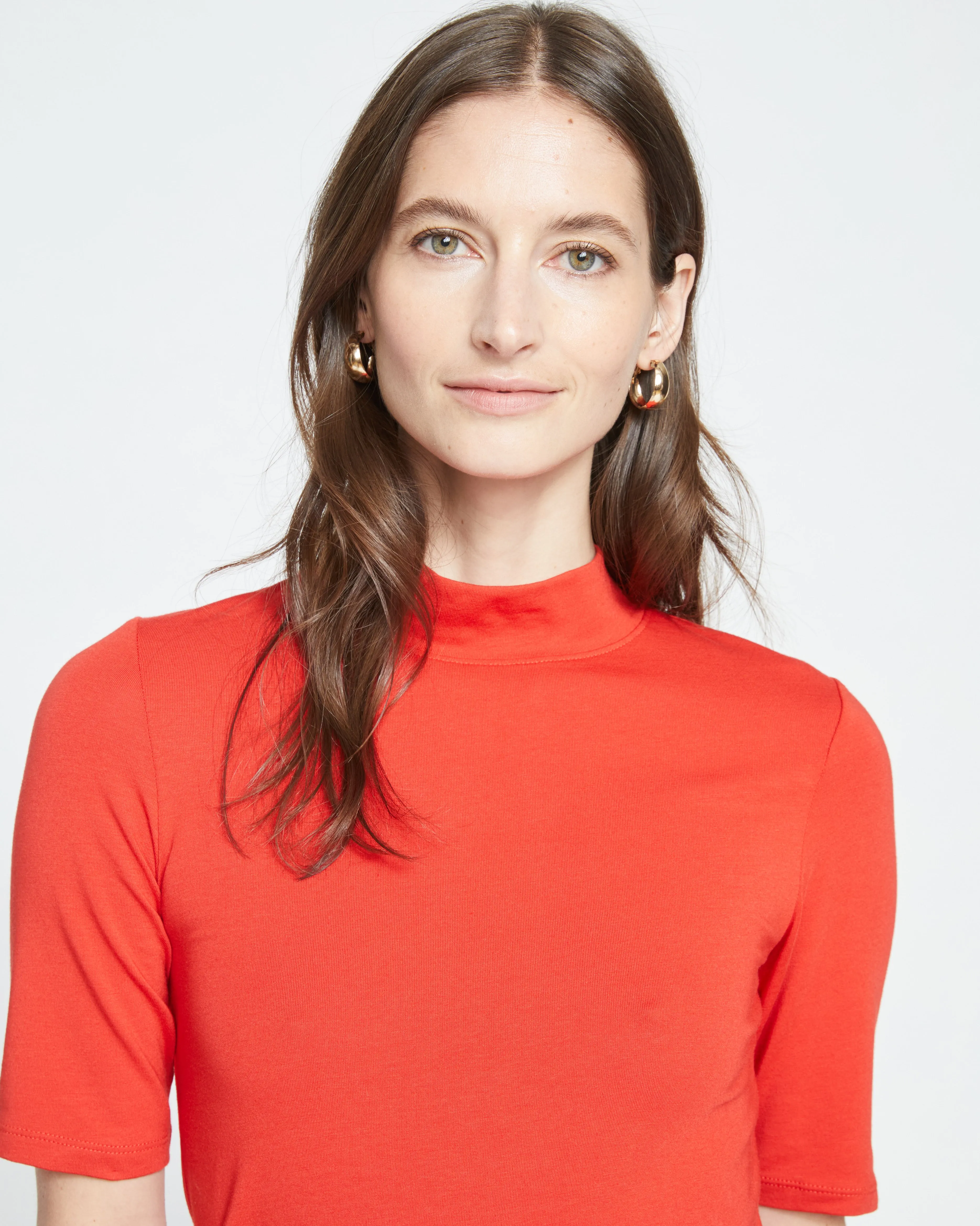 Modern Mock Neck Tee - Sanguinello sold by Universal Standard product image thumbnail 2