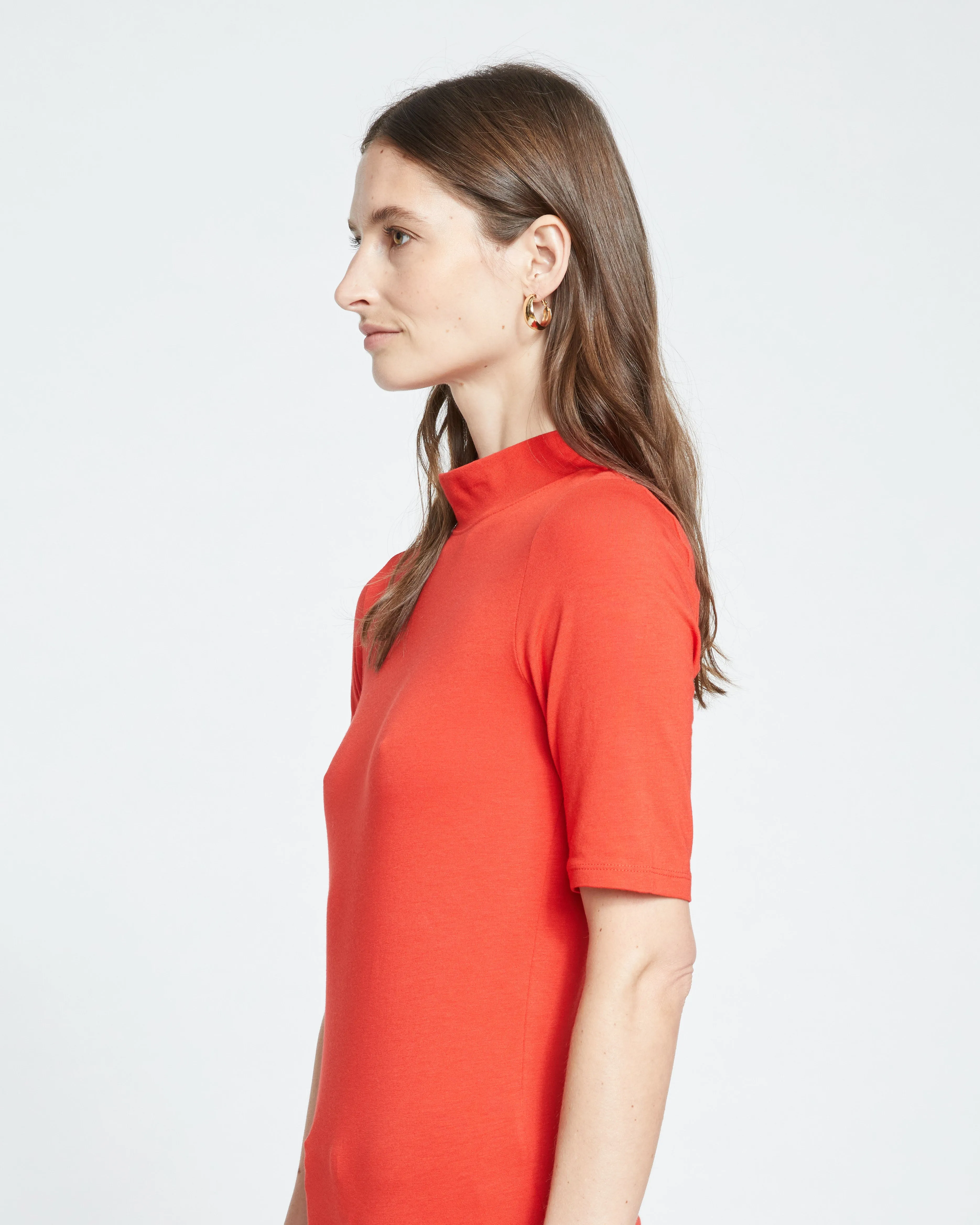 Modern Mock Neck Tee - Sanguinello sold by Universal Standard product image thumbnail 3